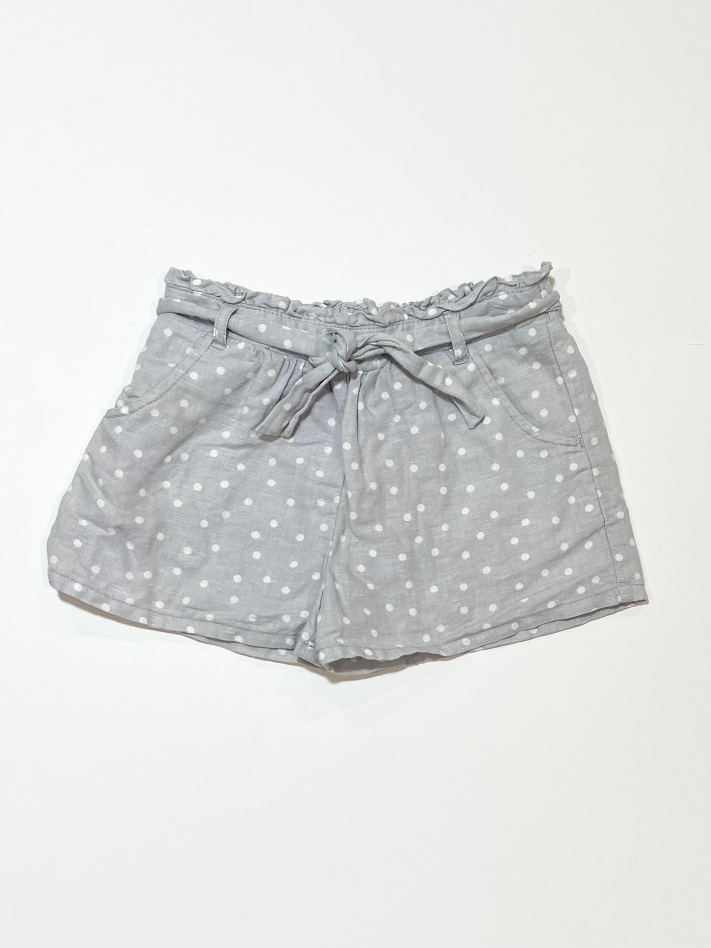 Spotty linen blend shorts - Size 4