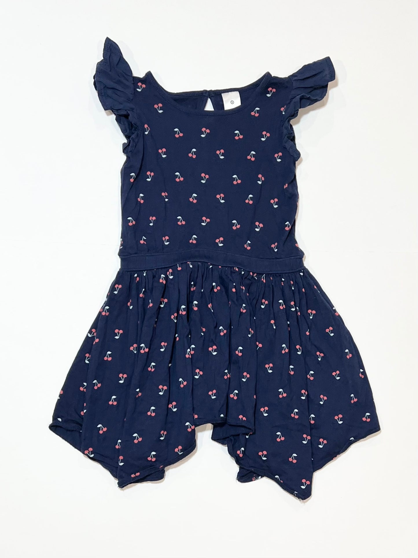 Navy cherries dress - Size 4
