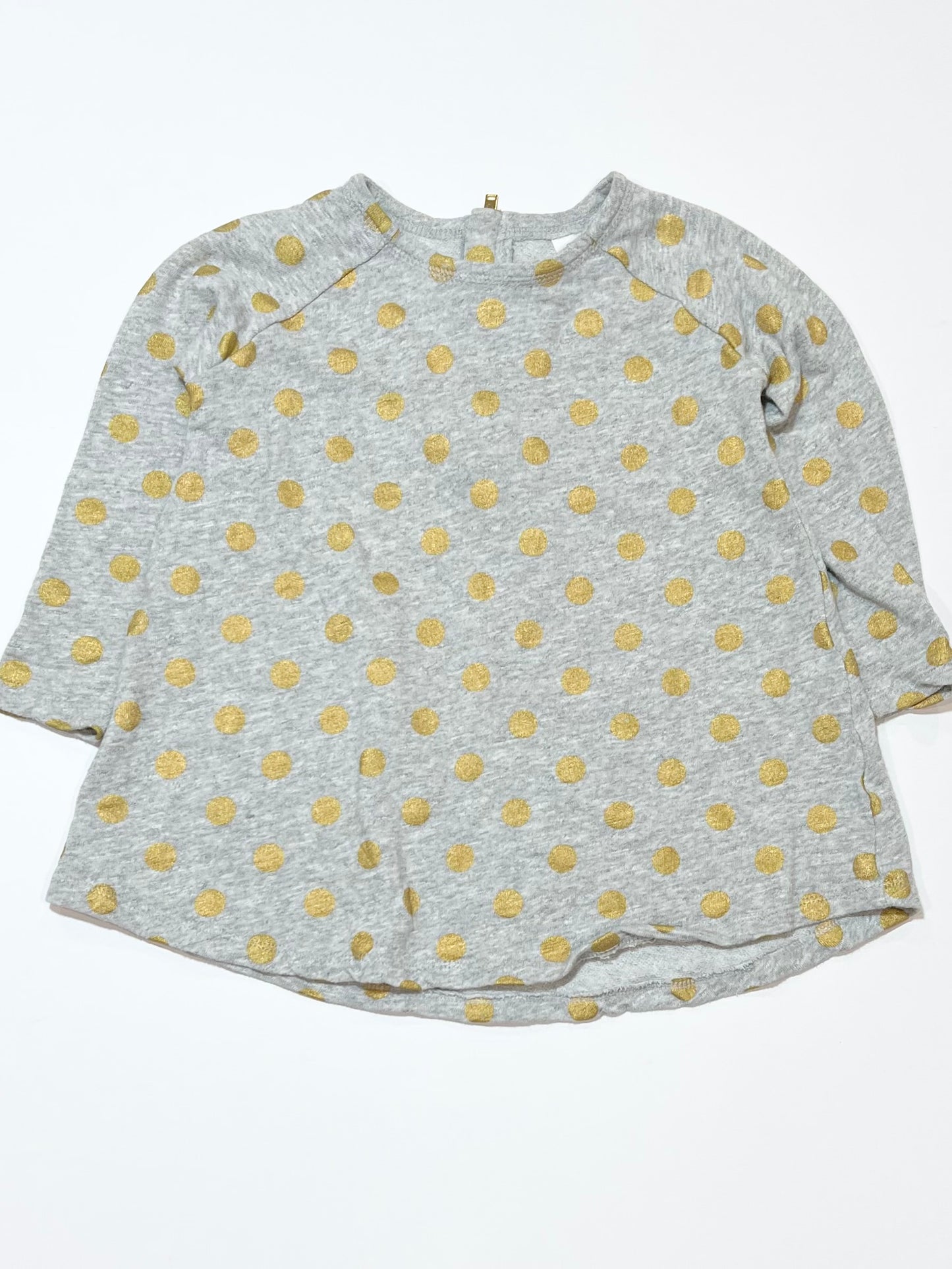 Grey spotty top - Size 4