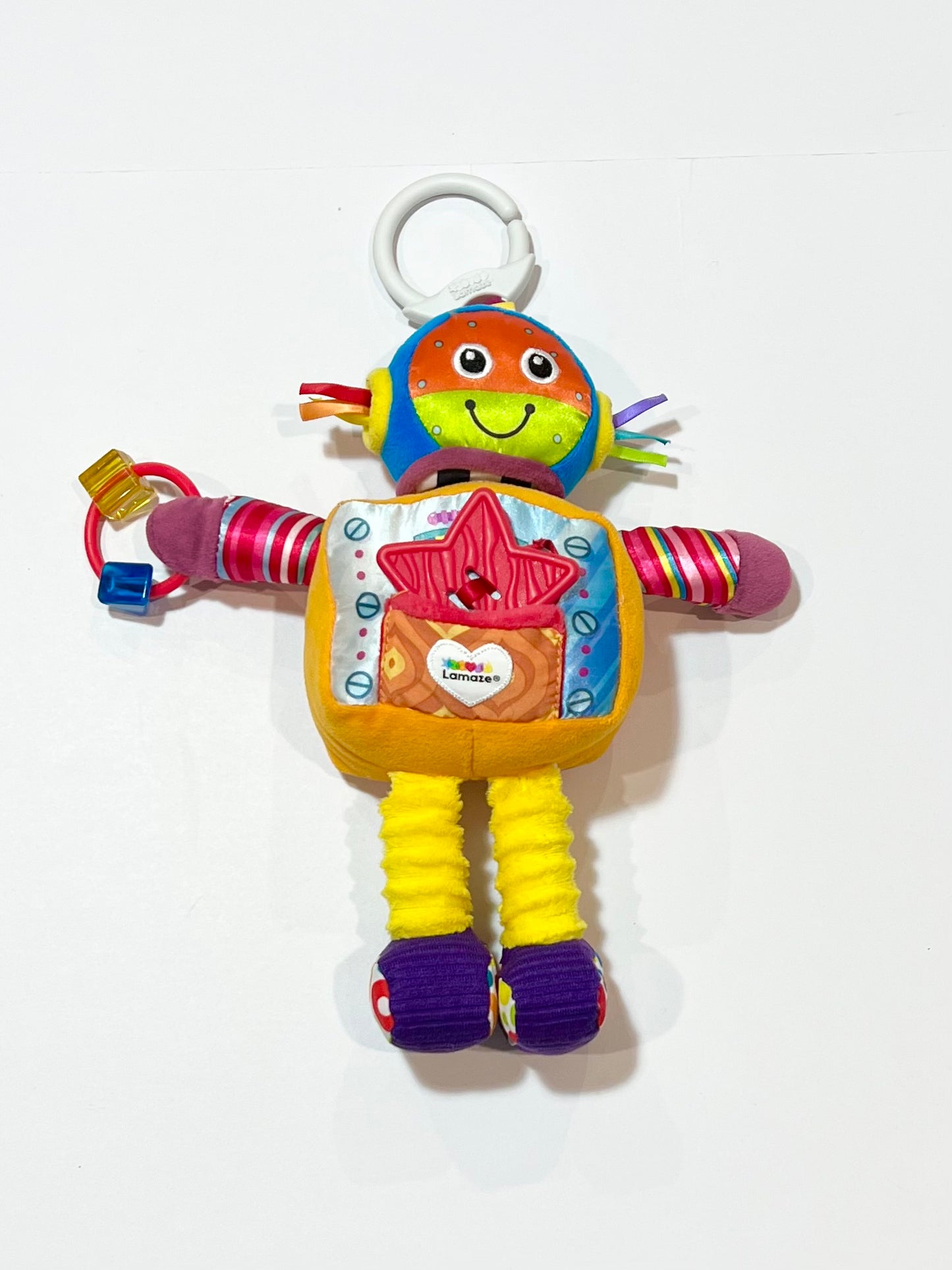 Colourful robot pram toy