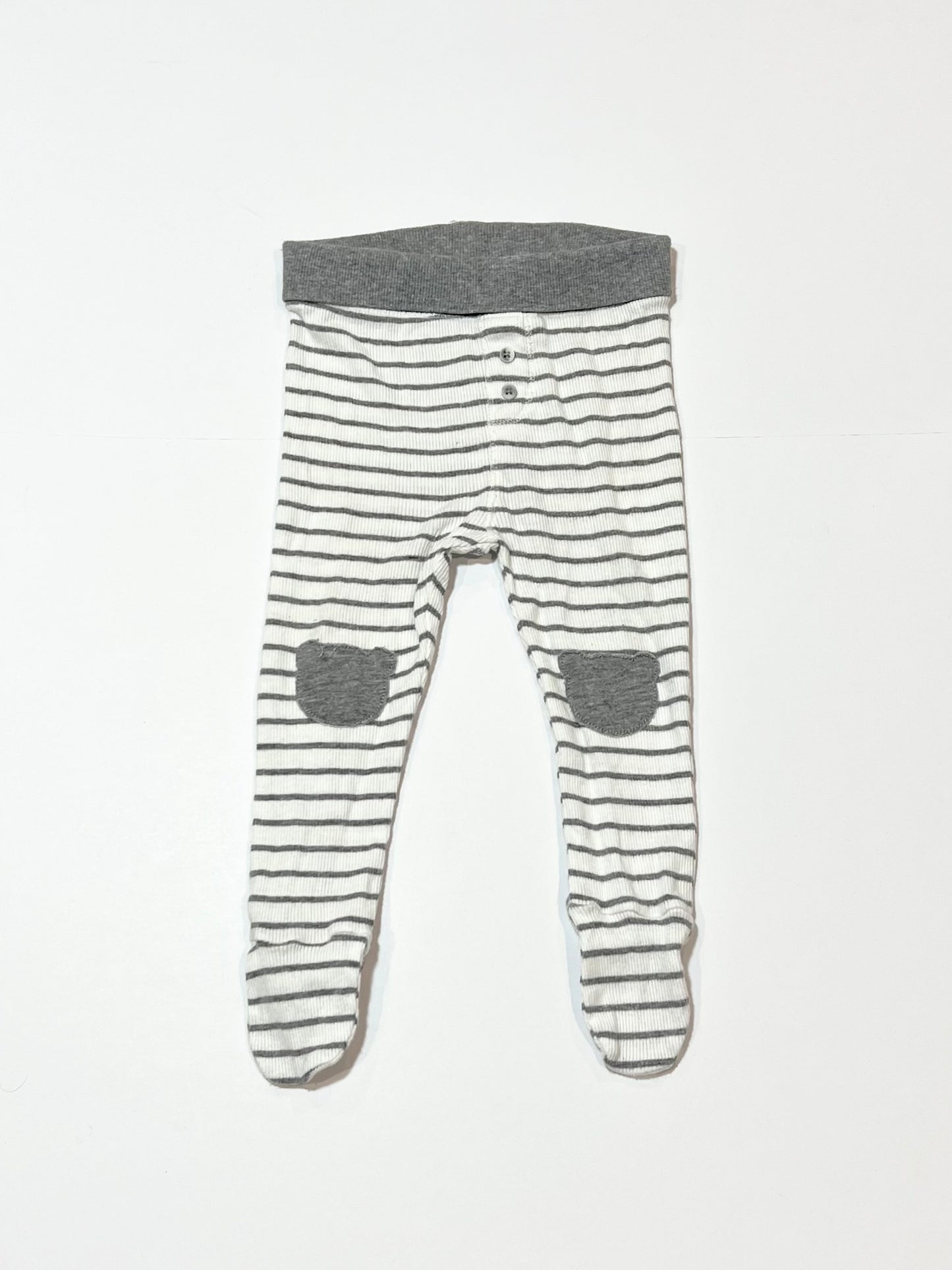 Ribbed footed pants - Size 0