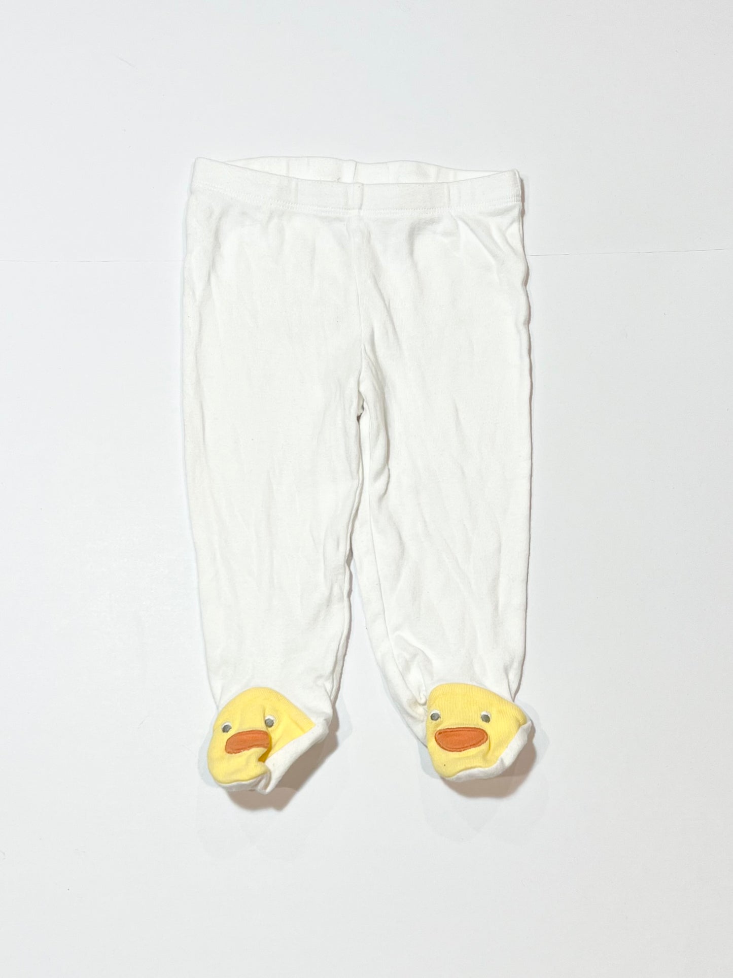 White footed ducky pants - Size 6-9 months