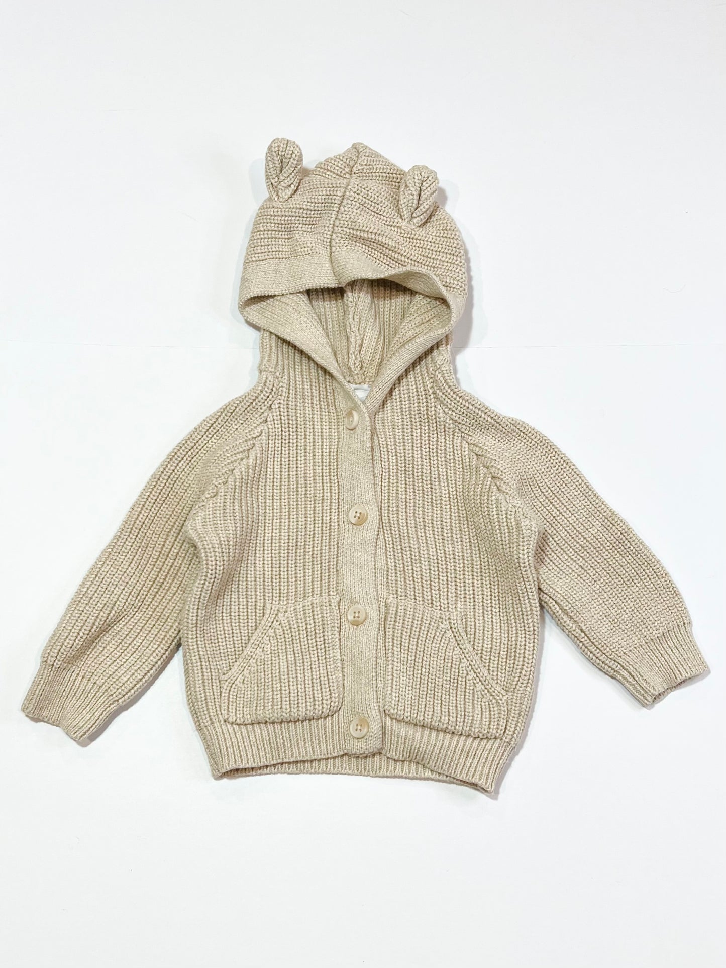 Tan hooded jacket - Size 0