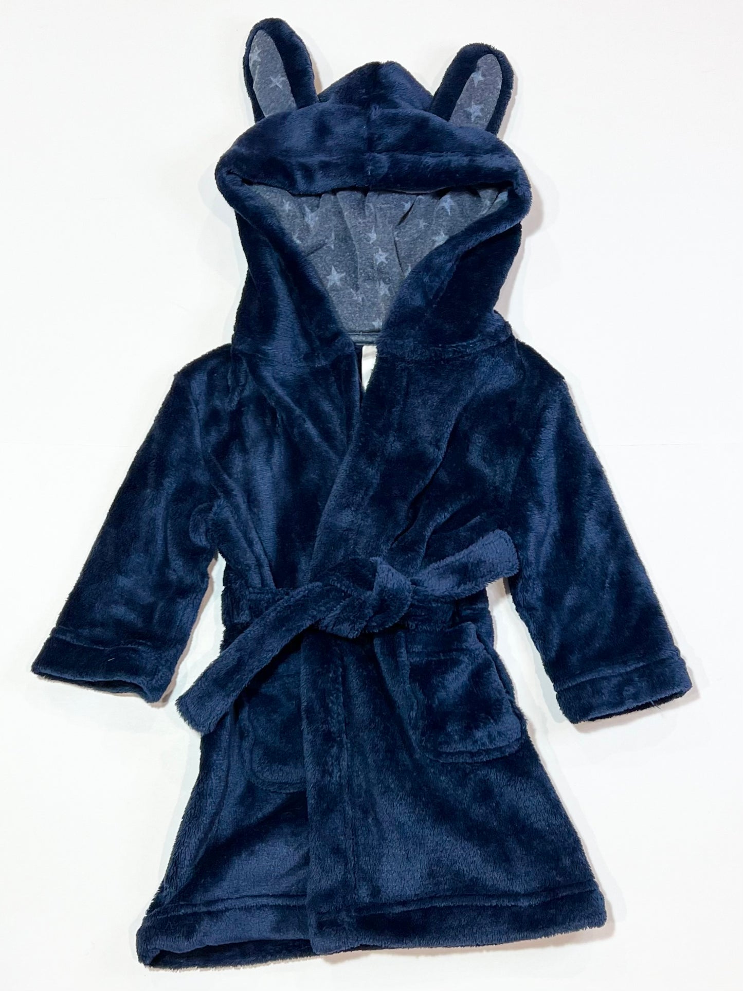 Navy bunny dressing gown - Size 1