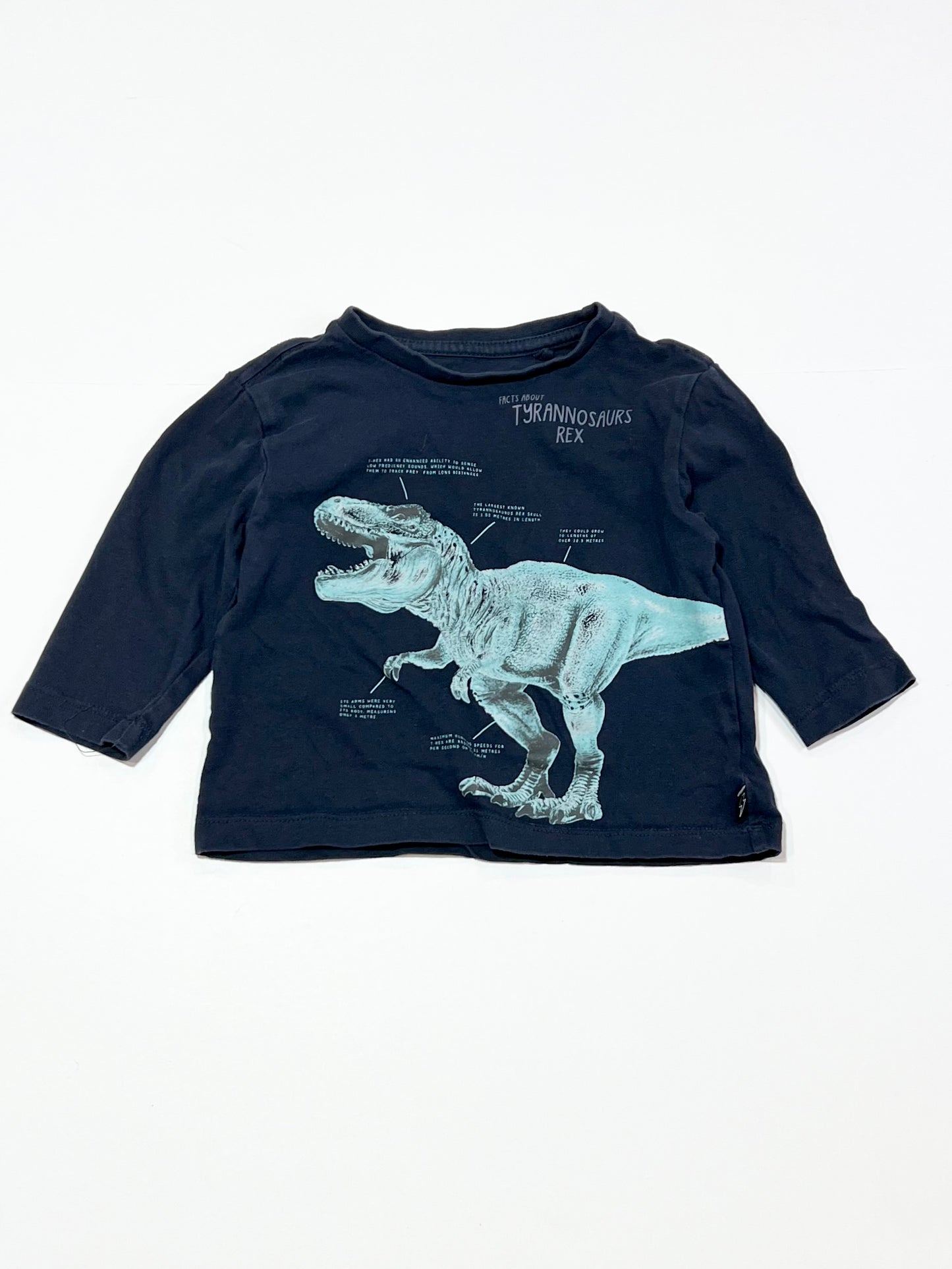 Navy t-rex top - Size 1