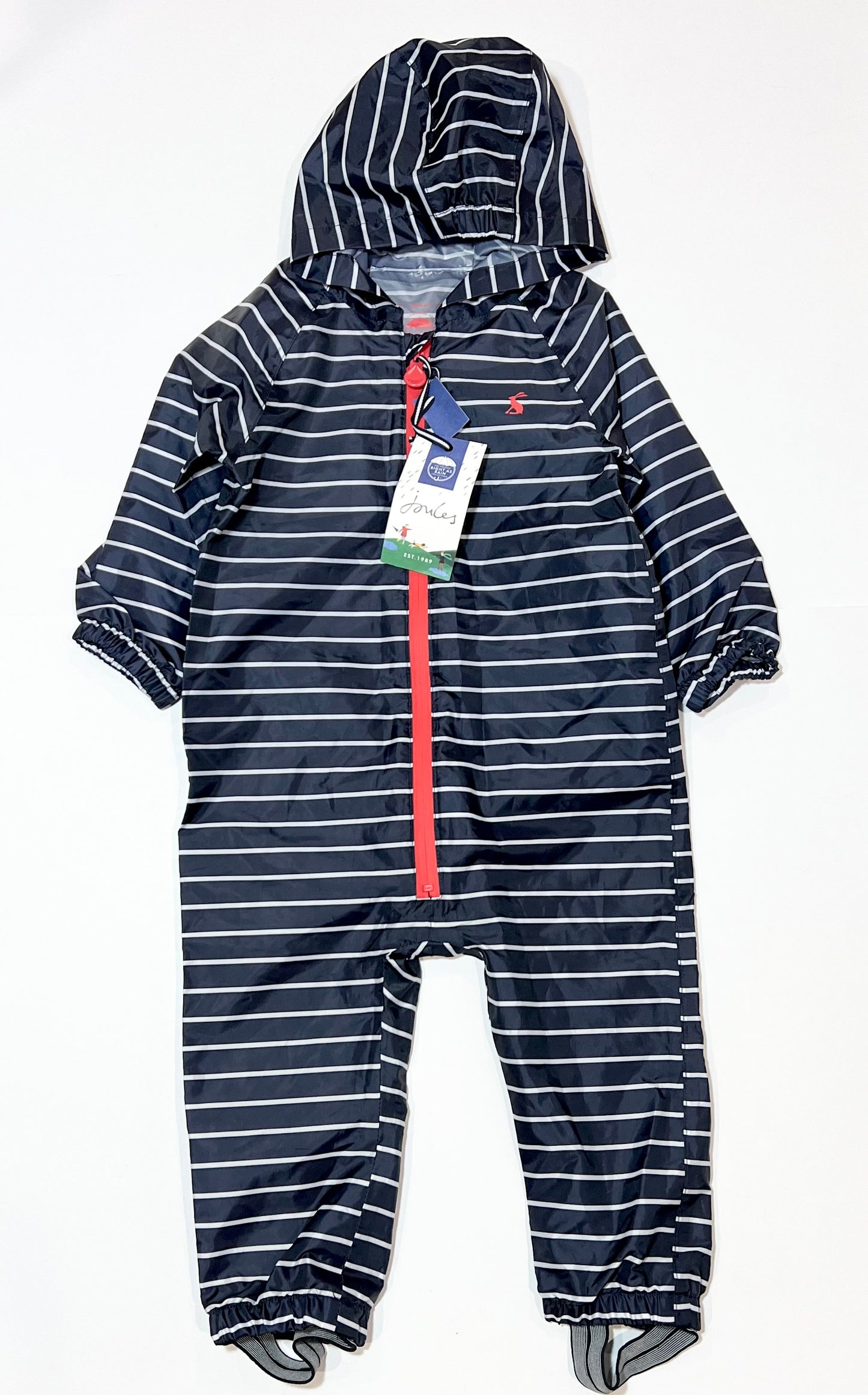 Striped puddlesuit brand new - Size 1