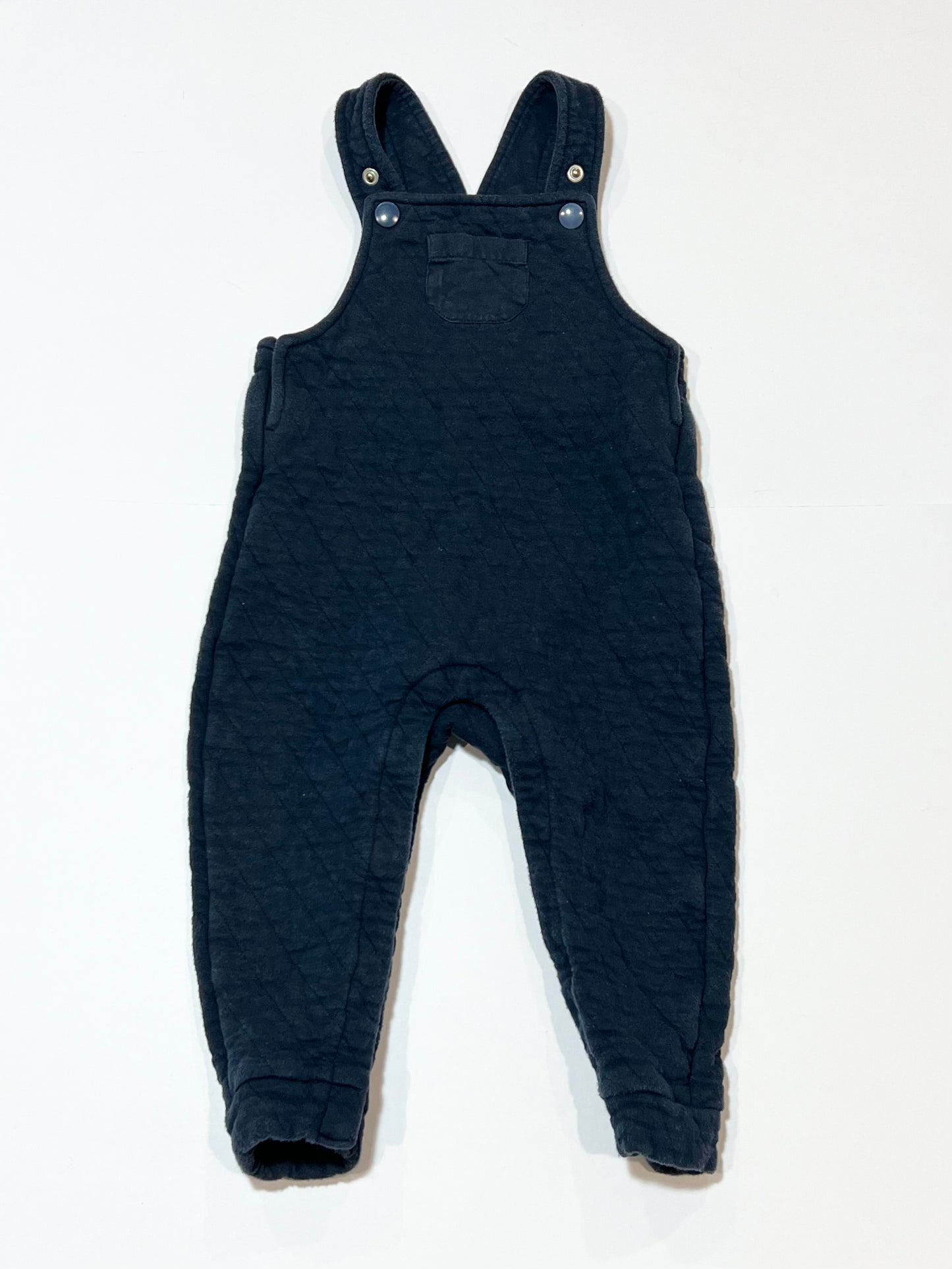 Navy quilted overalls - Size 1