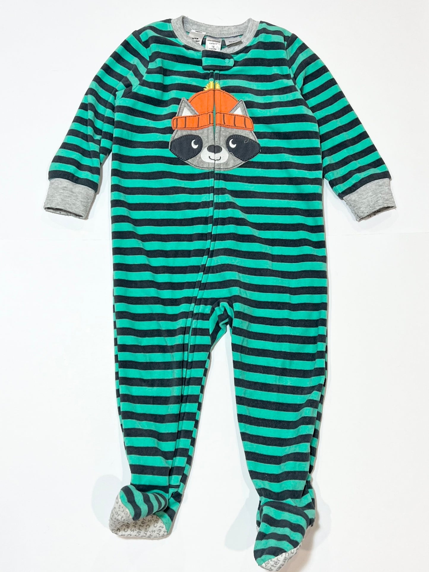 Striped fleece onesie - Size 1