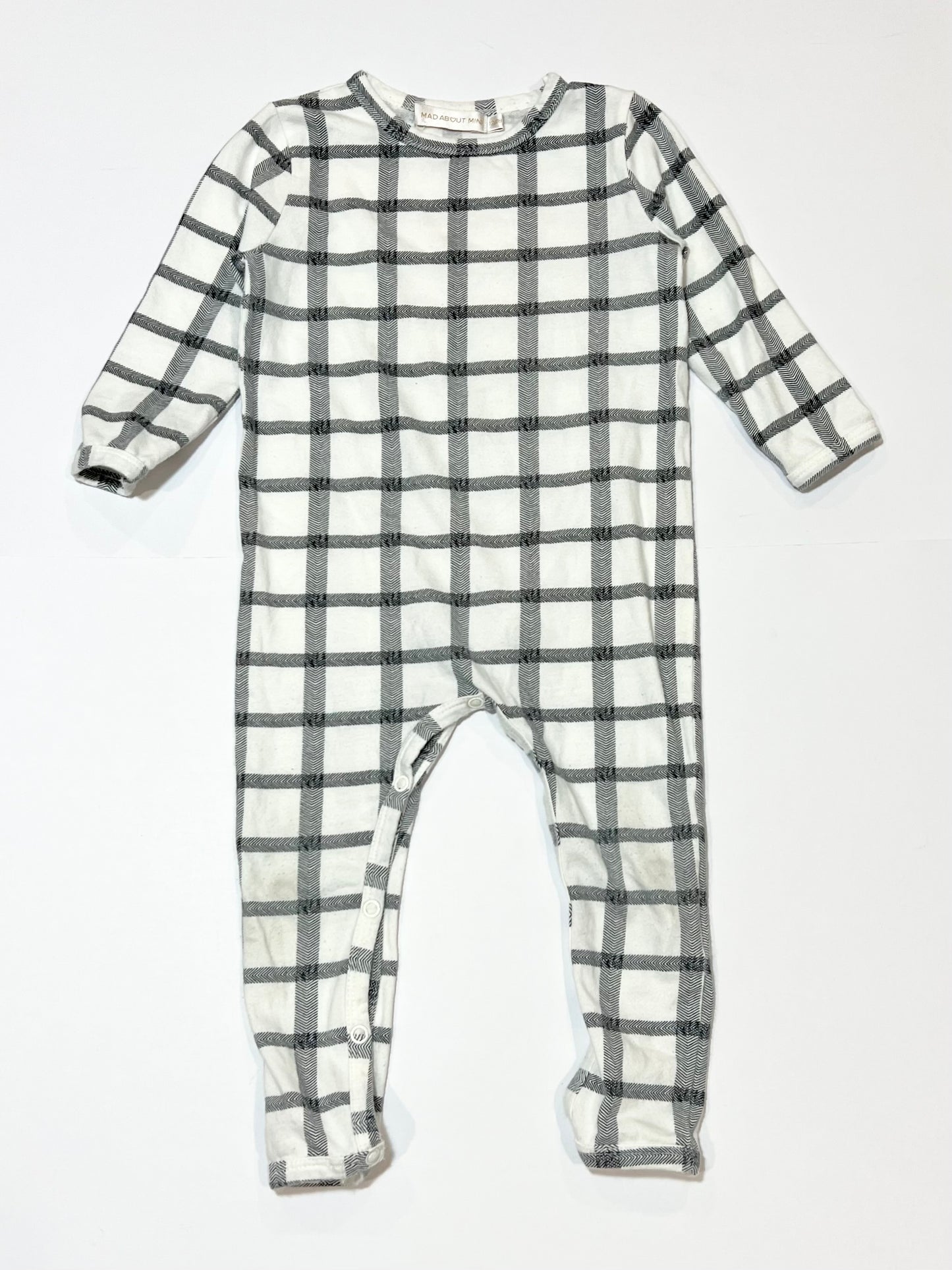 Checkered onesie - Size 1