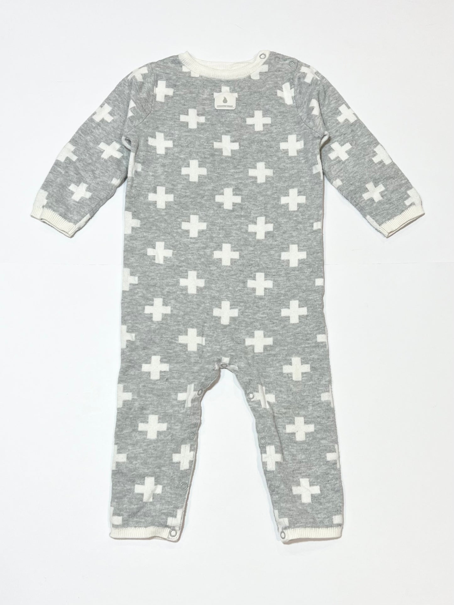 Crosses knit onesie - Size 1