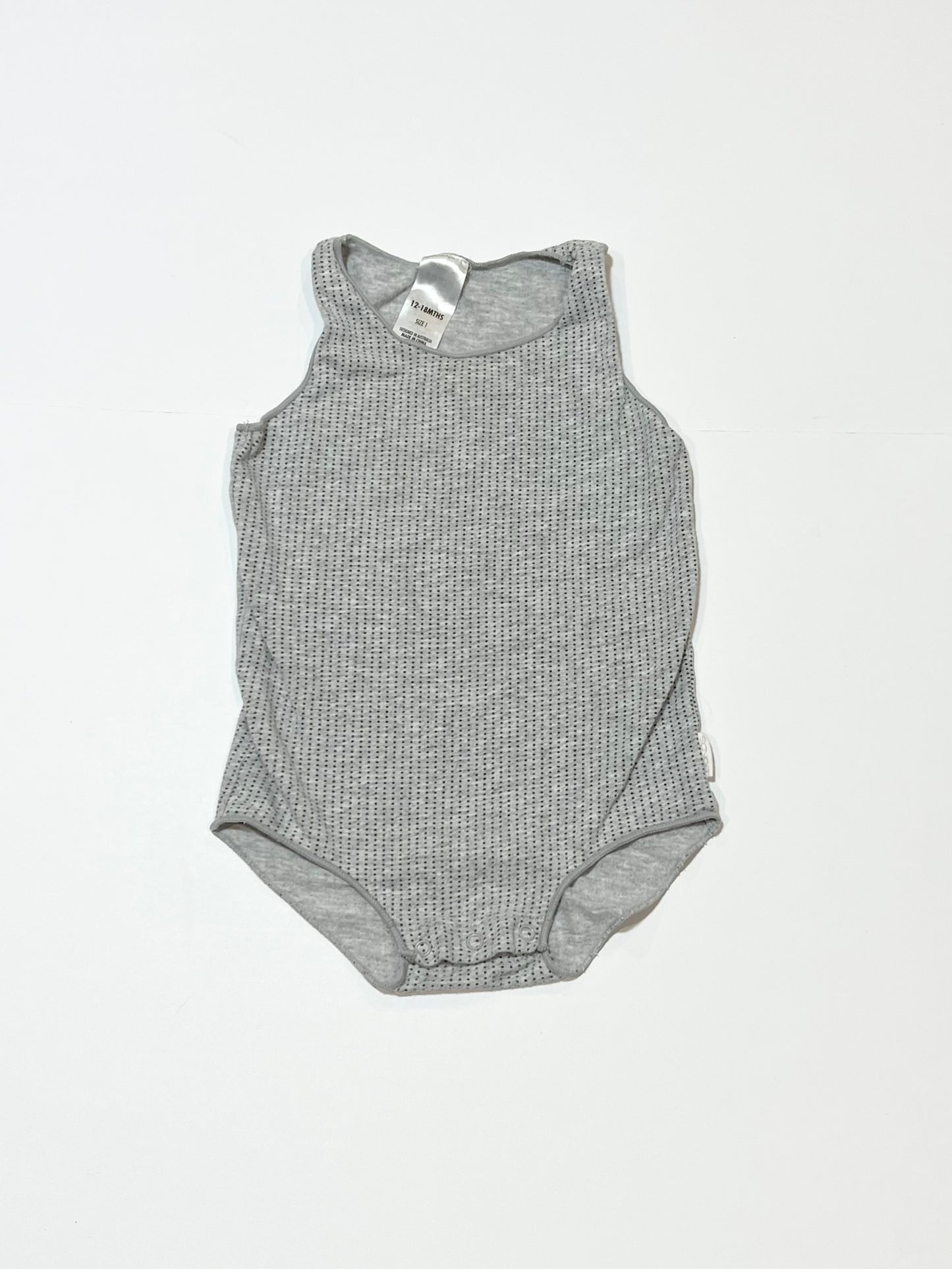 Grey spot bodysuit - Size 1