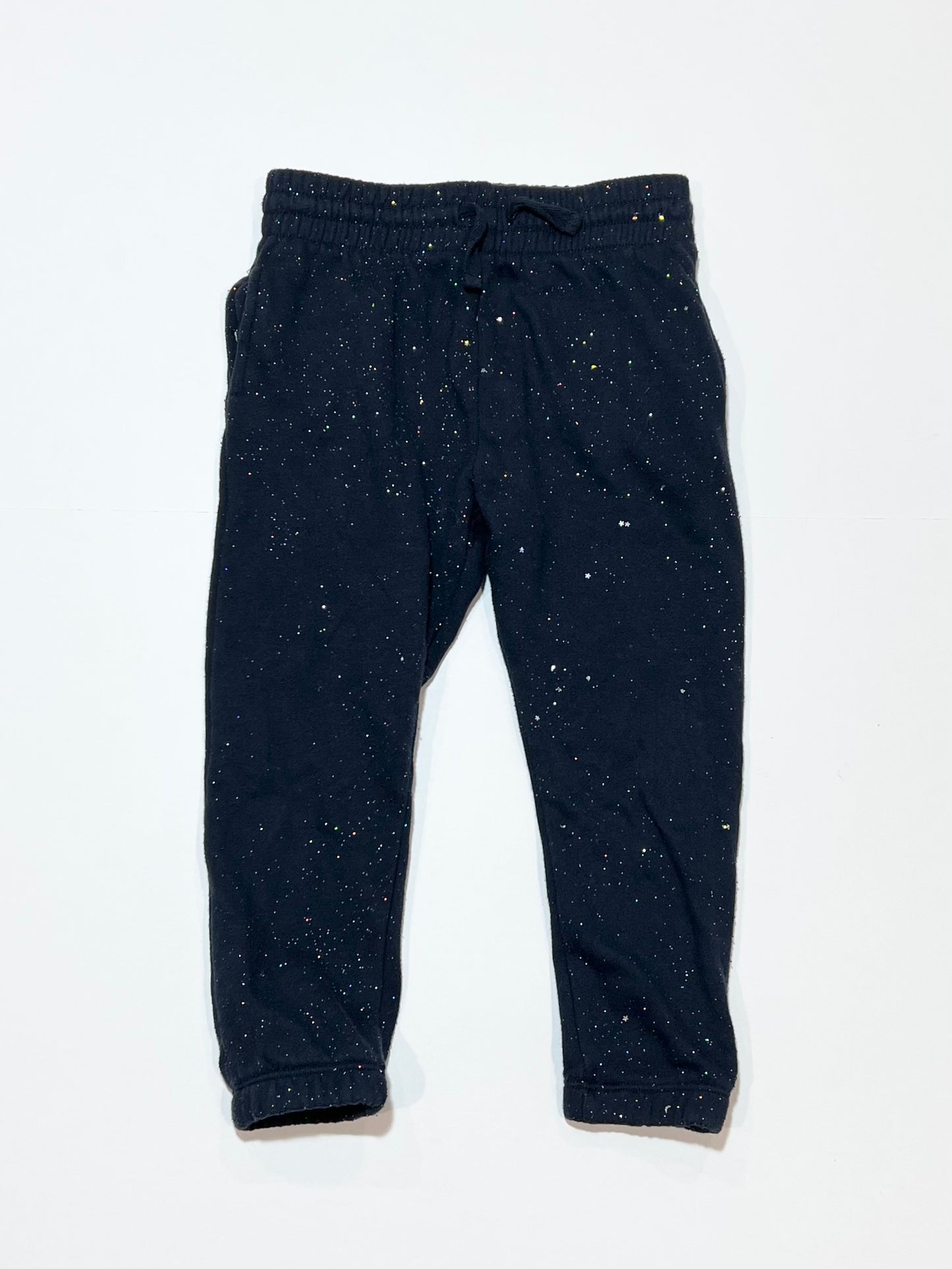 Navy sparkle trackies - Size 3