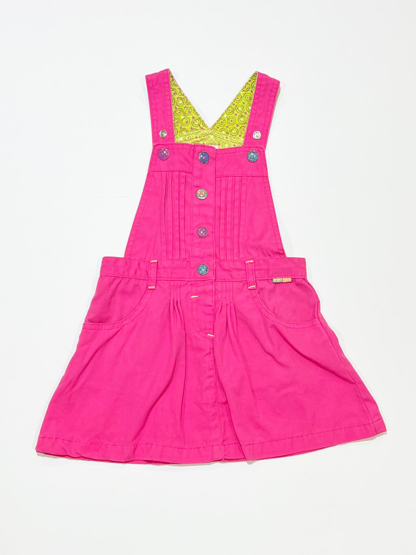Pink pinafore - Size 2-3