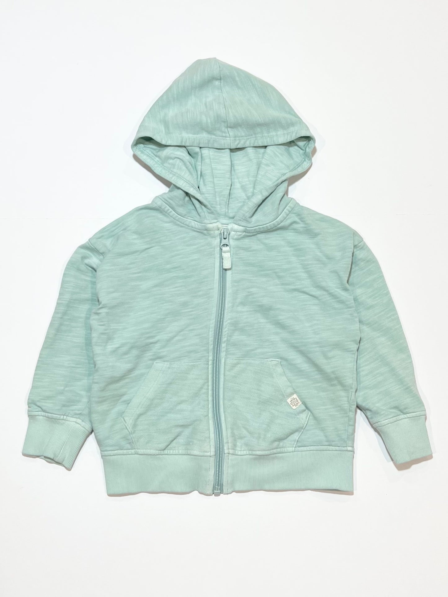 Green zip hoodie - Size 3