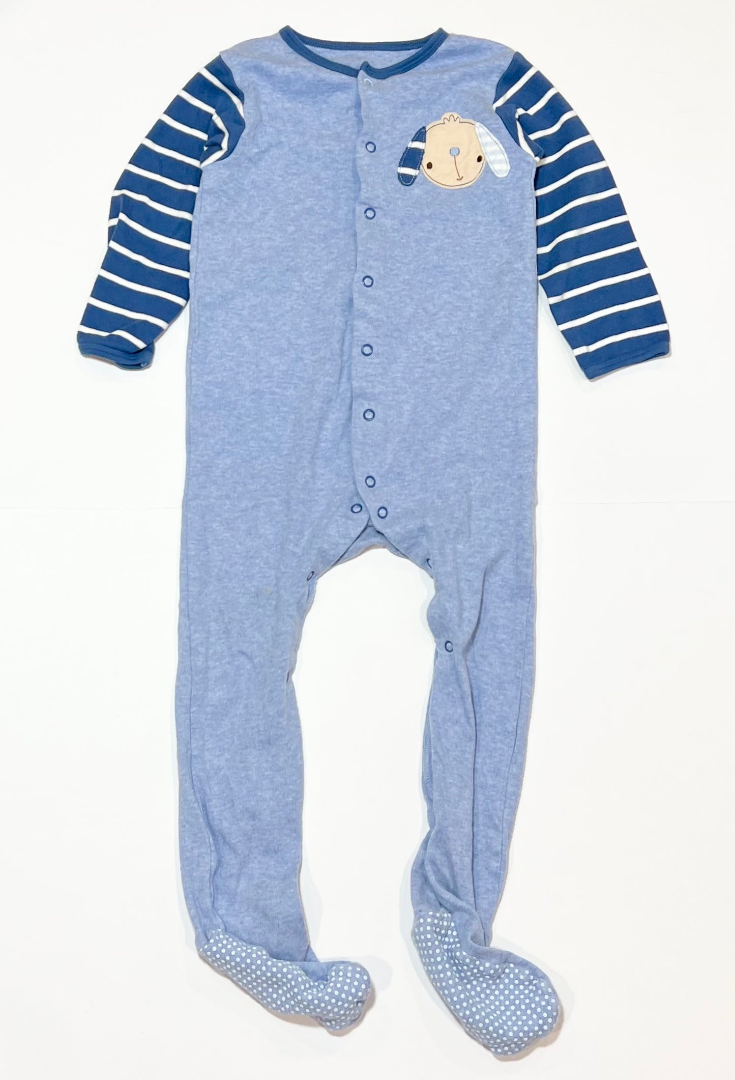 Blue puppy onesie - Size 2-3