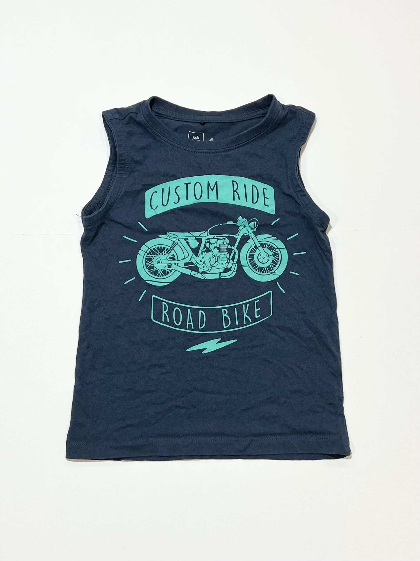 Blue motorbike tank - Size 4
