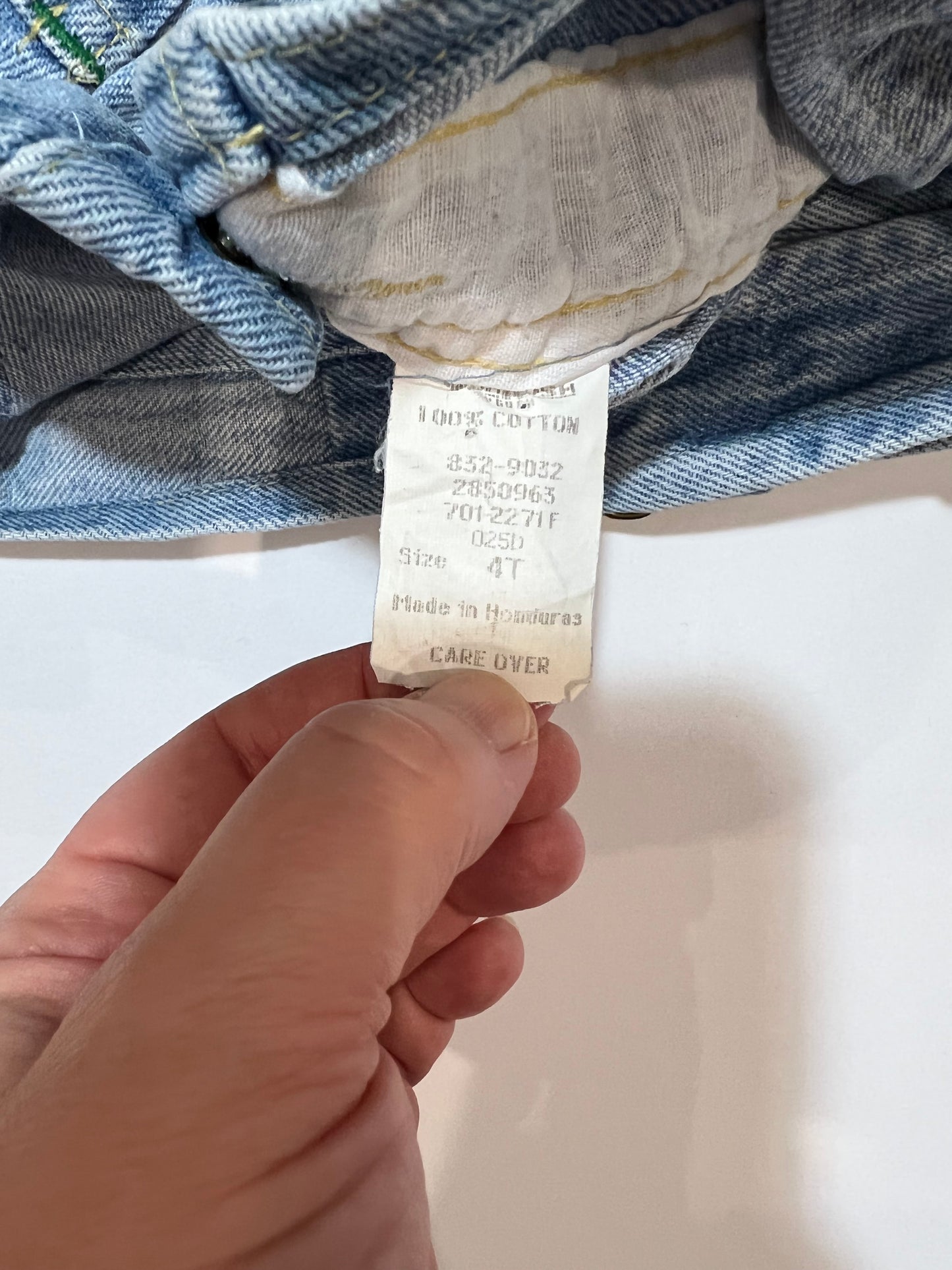 Vintage denim overalls - Size 4