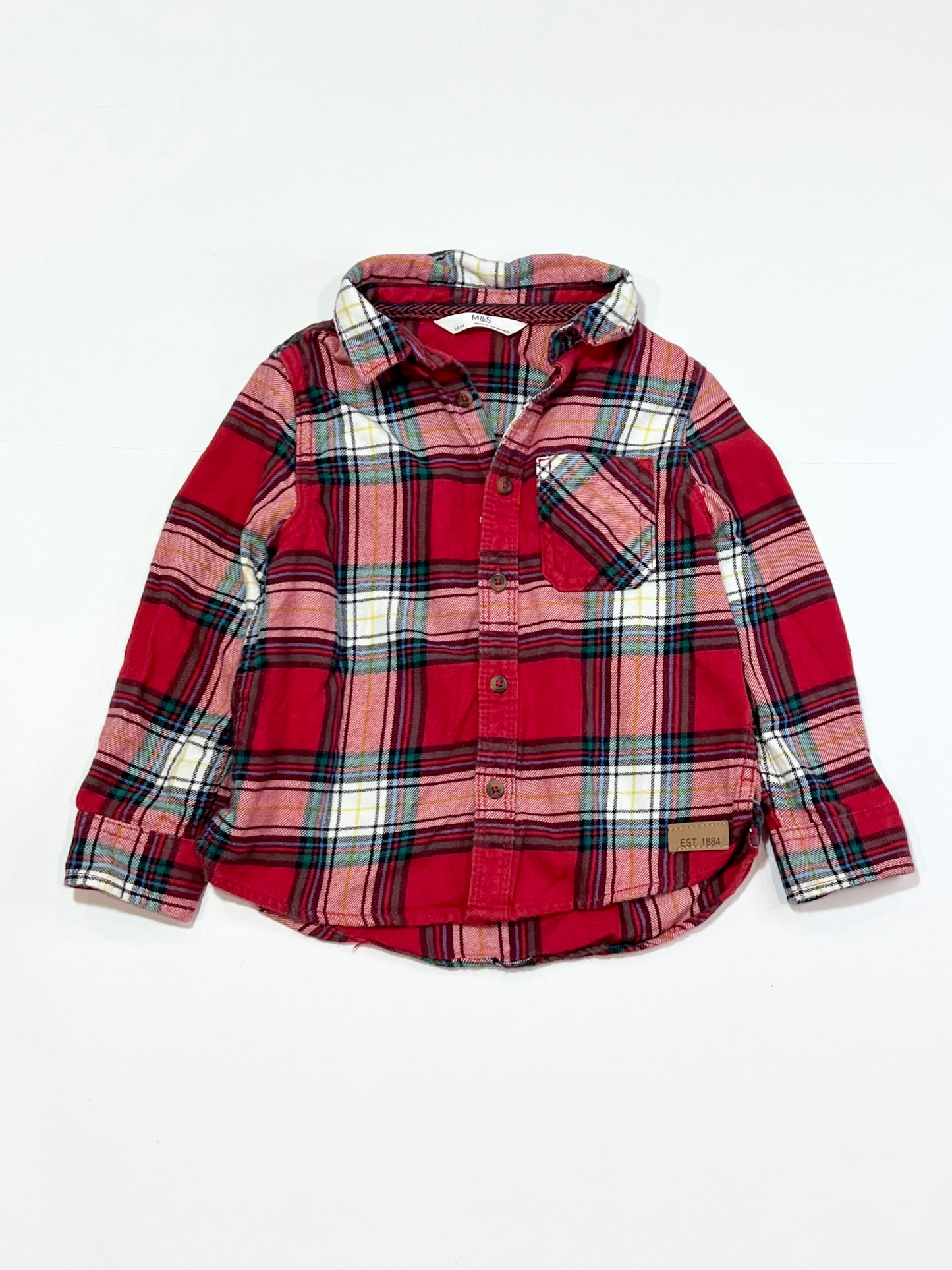 Tartan flanellette shirt - Size 2-3