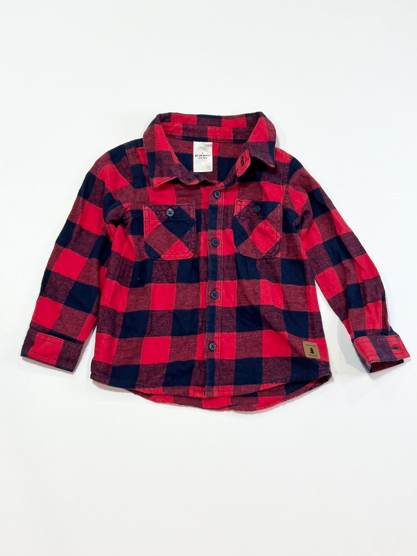 Checkered flanellette shirt - Size 2