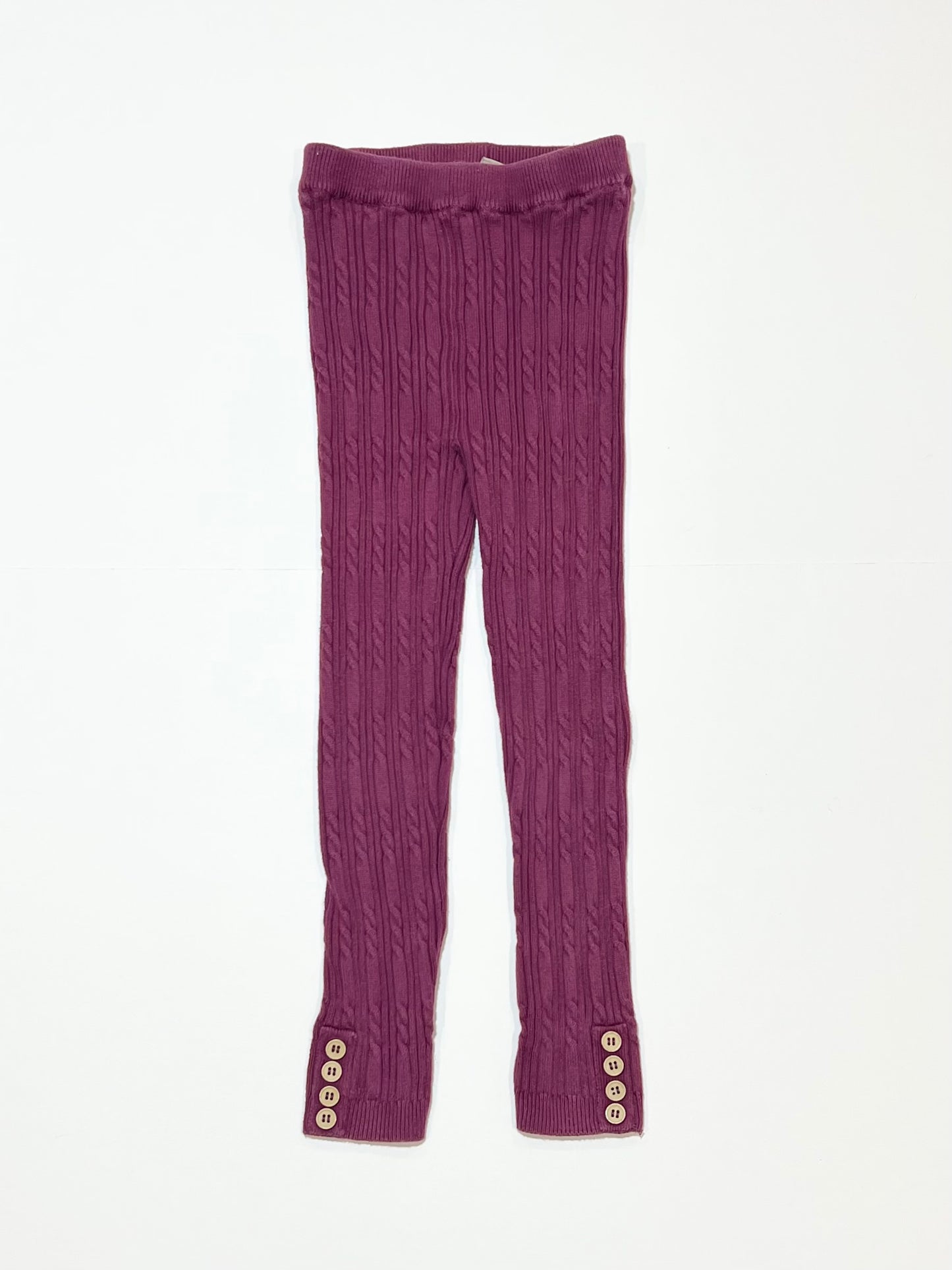 Cable knit leggings - Size 4-5