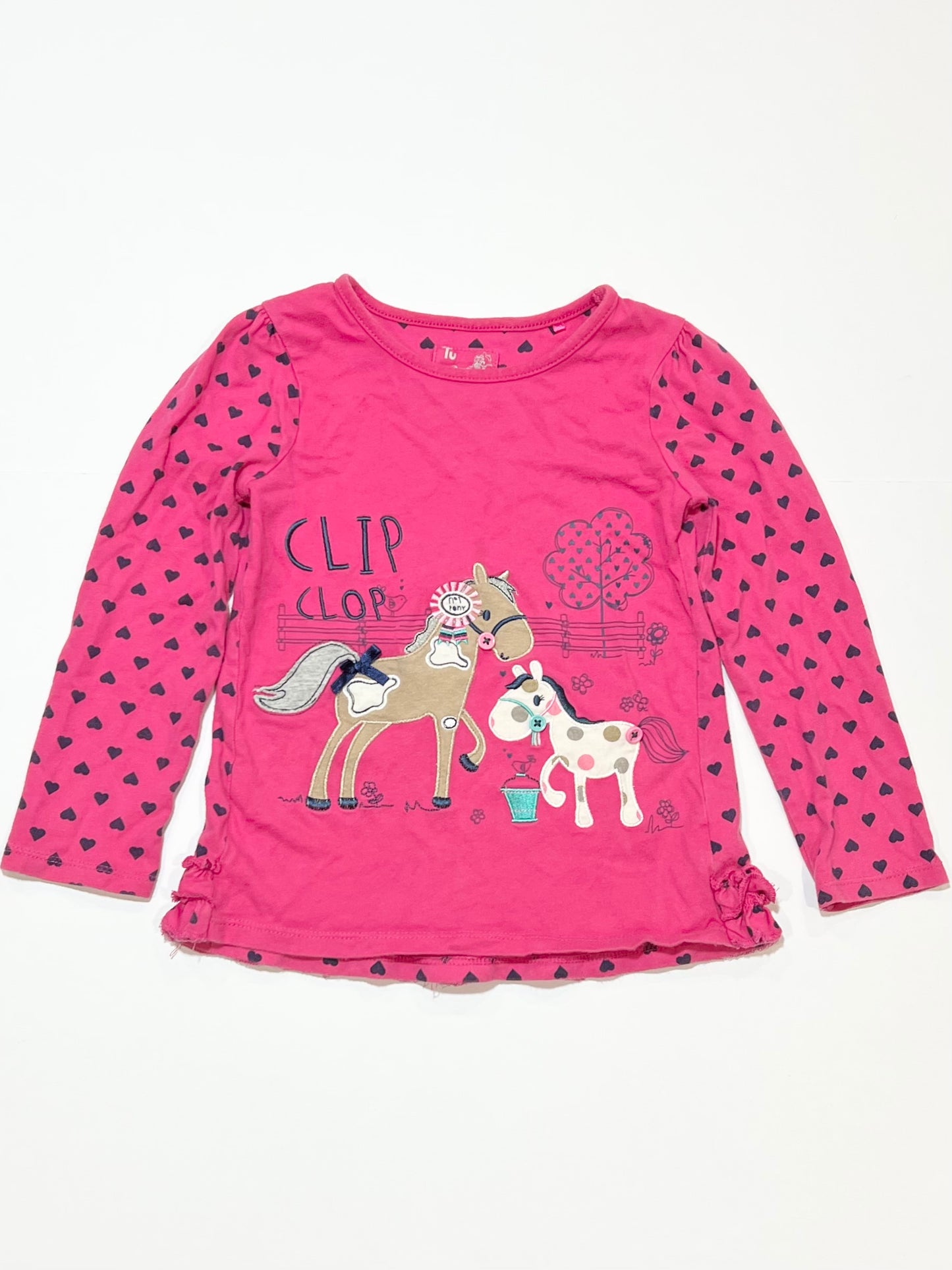Pink pony top - Size 4-5