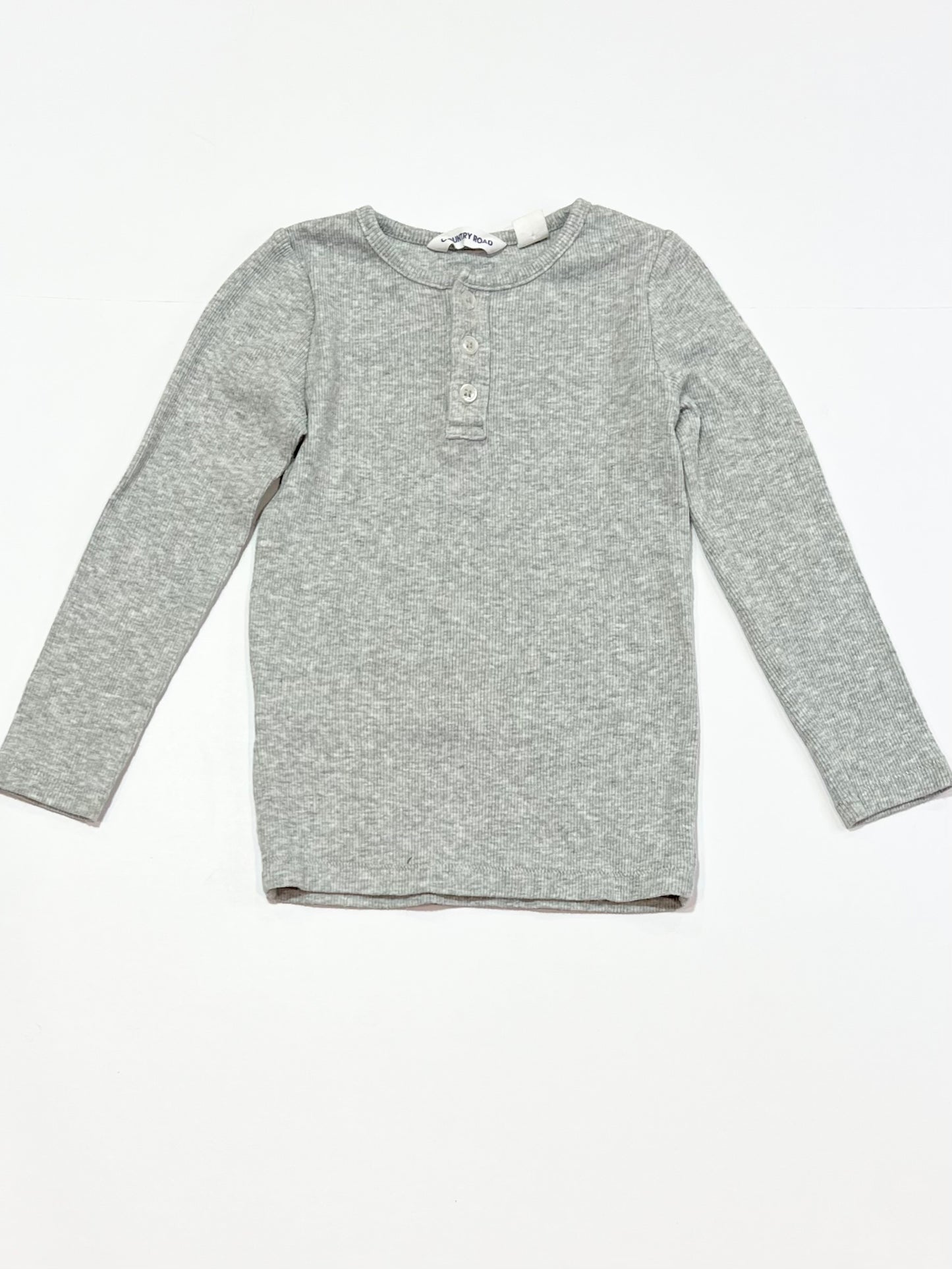 Grey ribbed top - Size 2