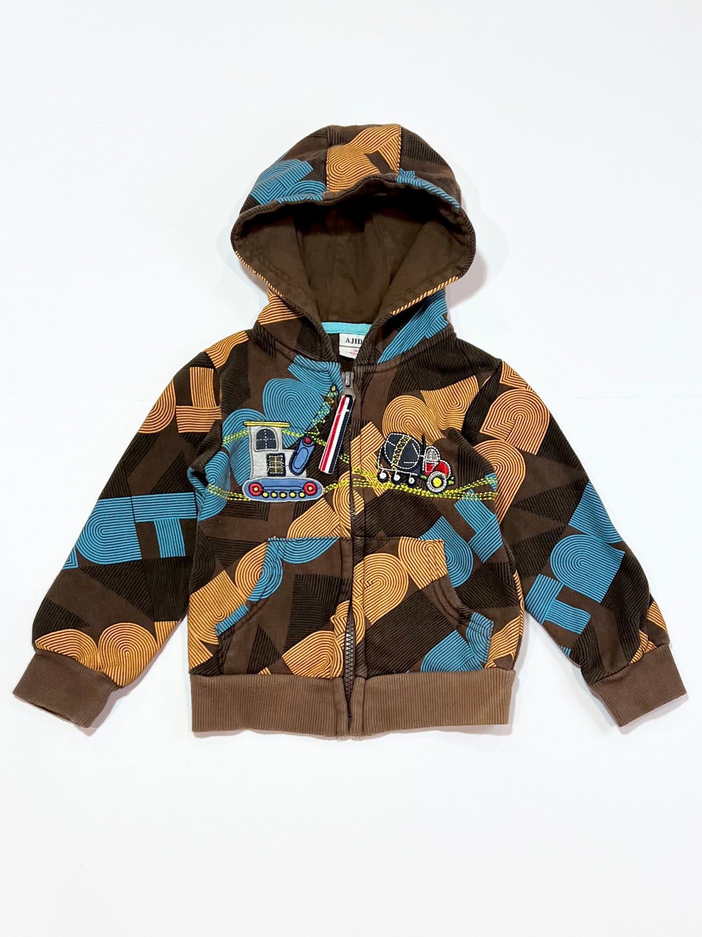 Brown zip hoodie - Size 2