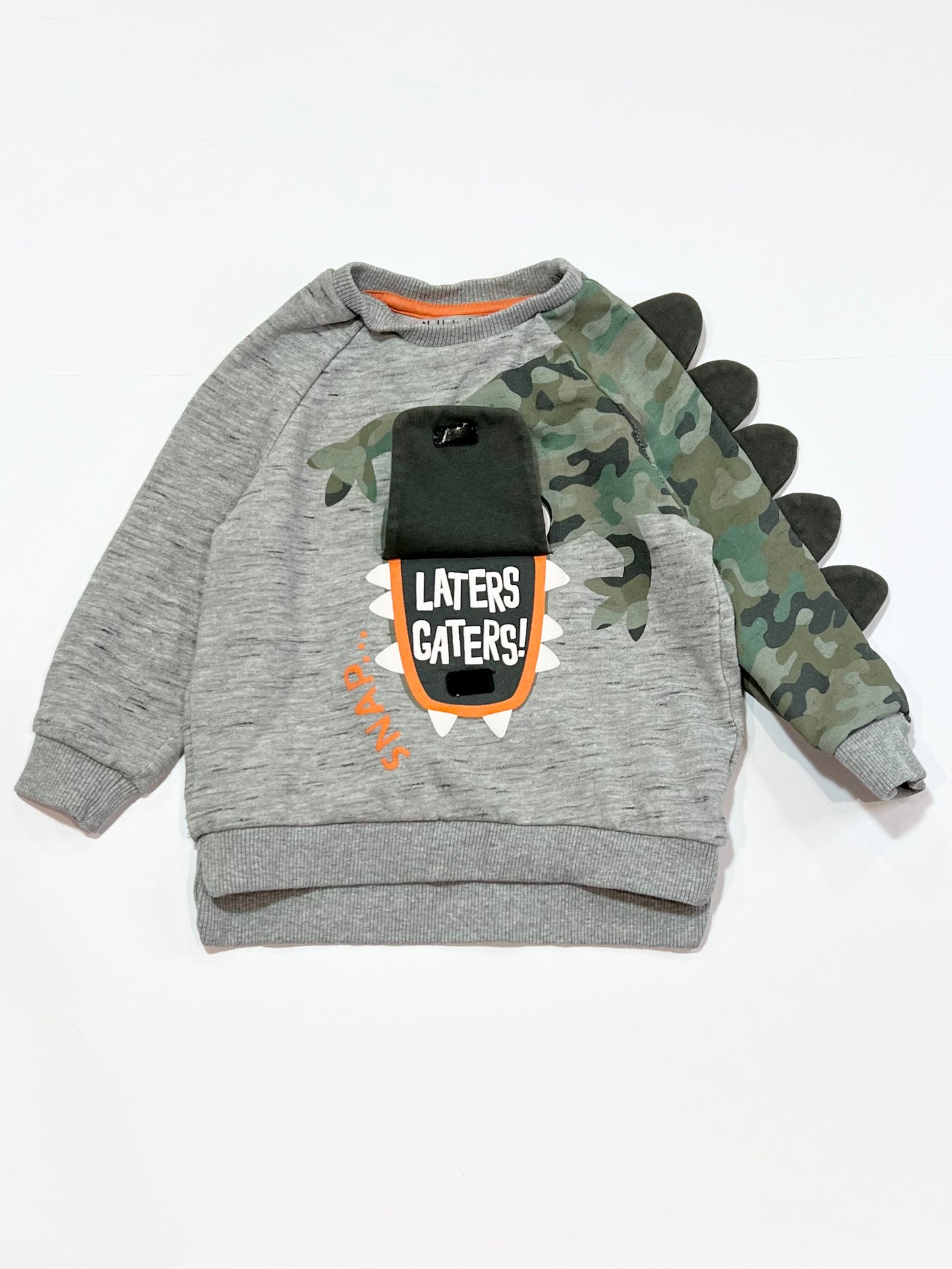 Grey croc sweater - Size 2