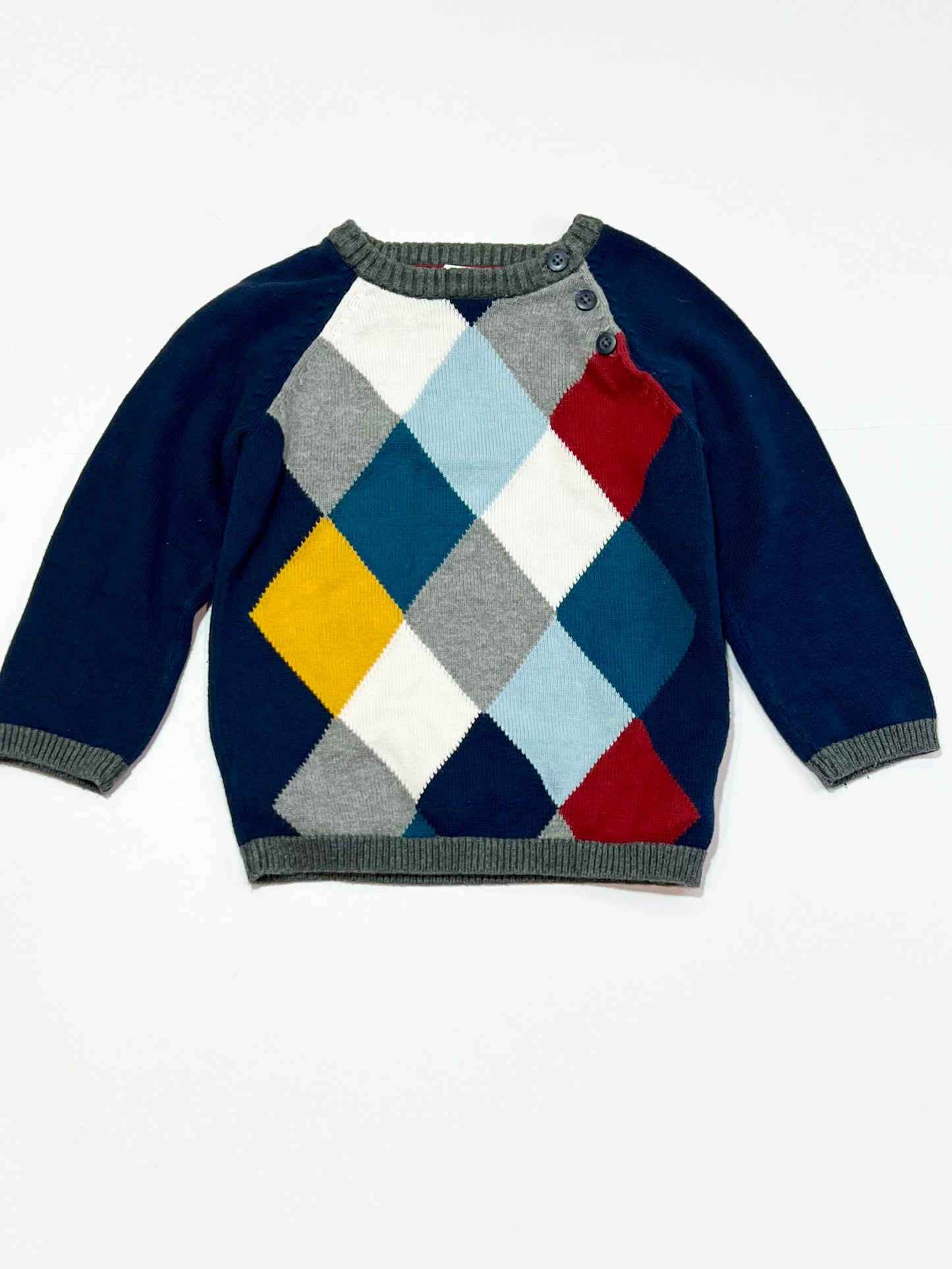 Diamond knit jumper - Size 2