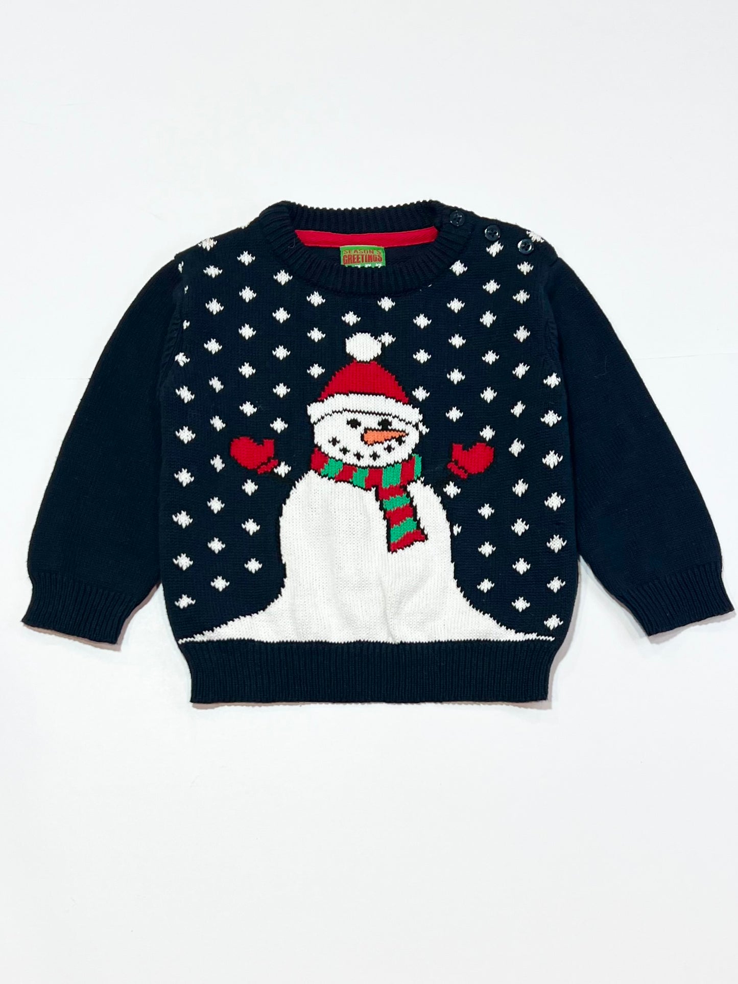 Snowman knit jumper - Size 2