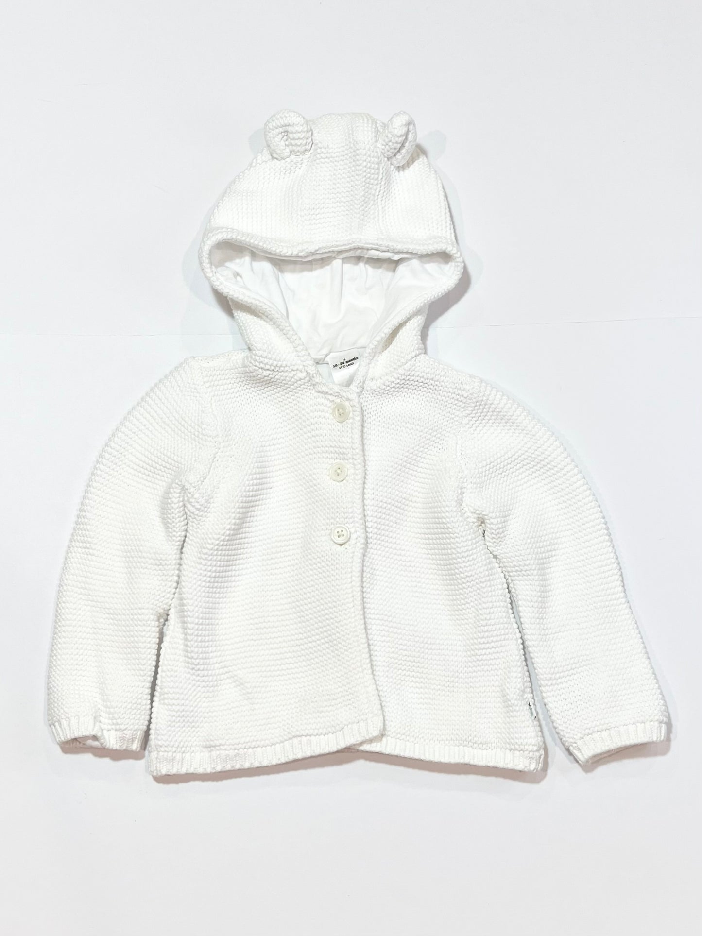 White knit jacket - Size 2
