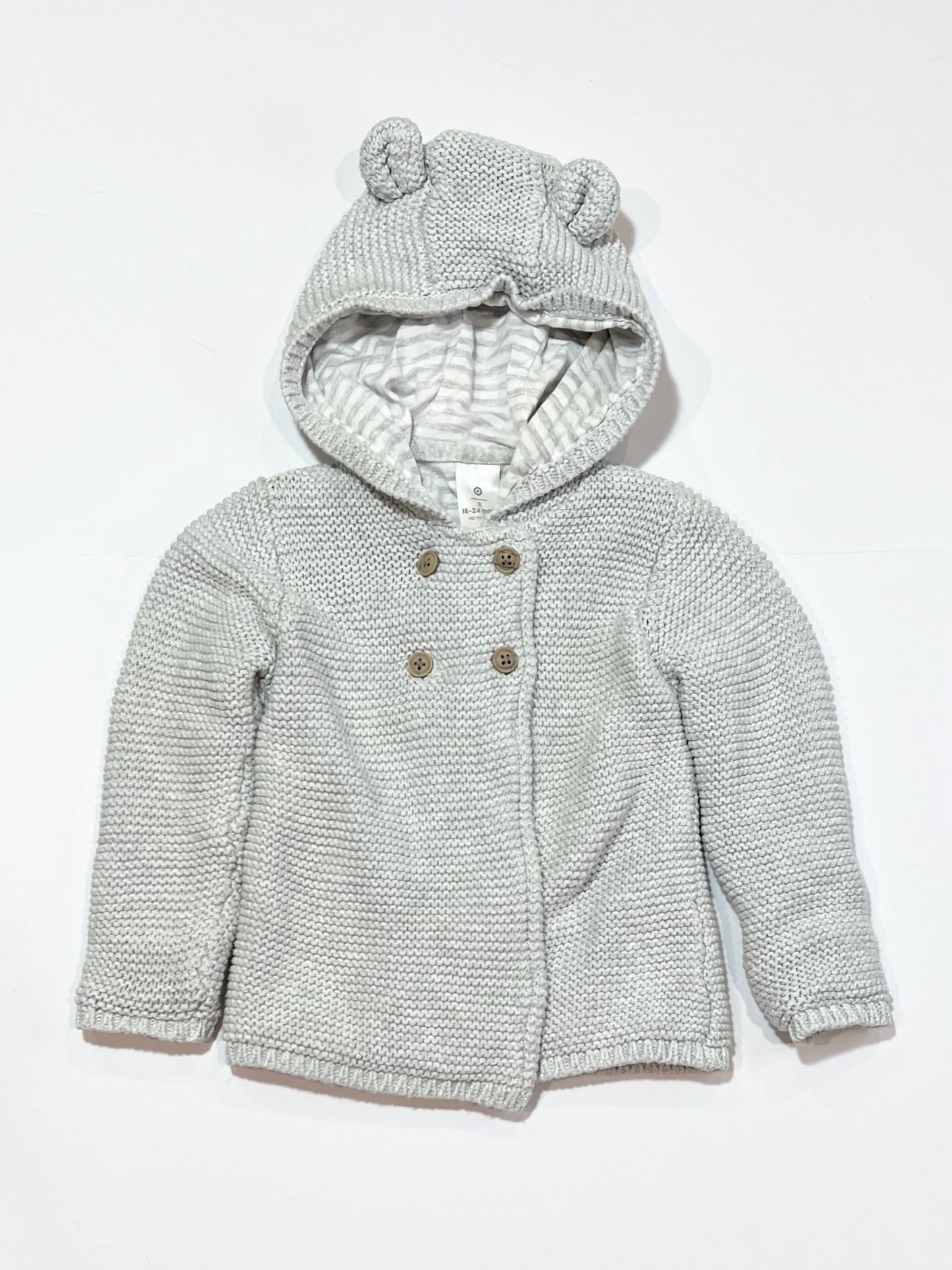 Grey knit jacket - Size 2