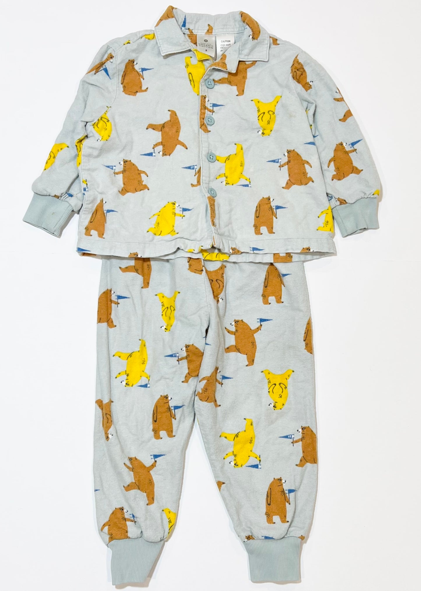 Flannelette pyjamas - Size 2