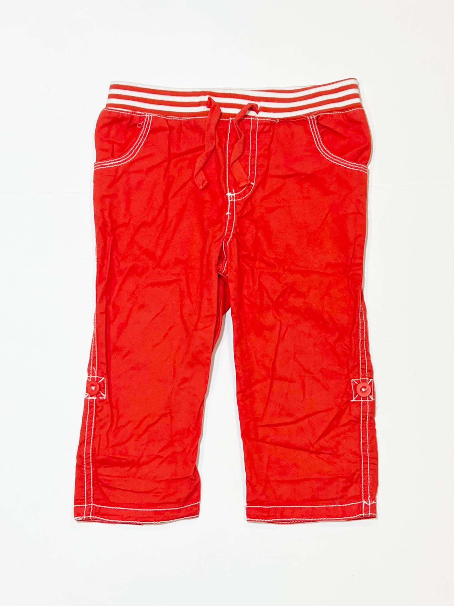 Red cotton pants - Size 2