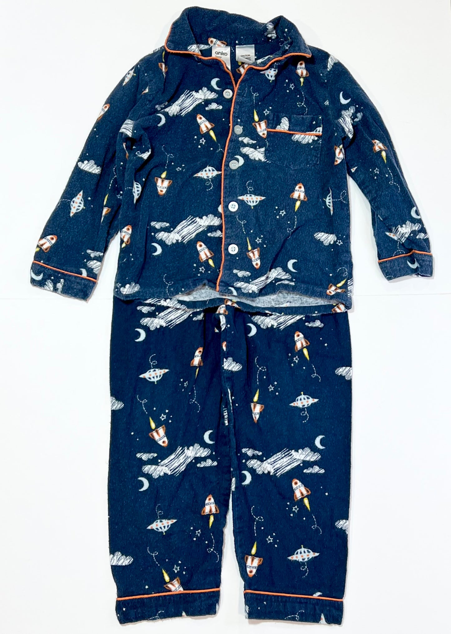 Rockets flannelette pyjamas - Size 4