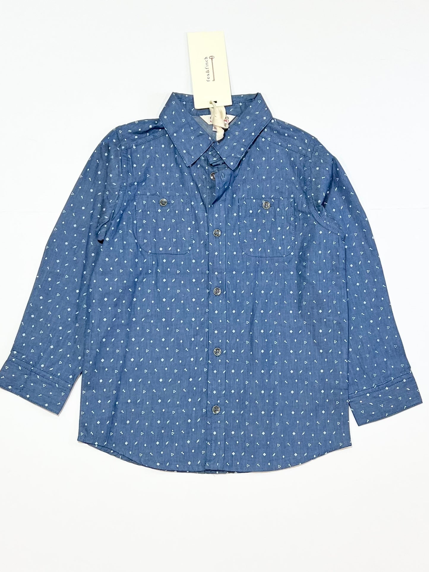 Blue chambray shirt brand new - Size 4