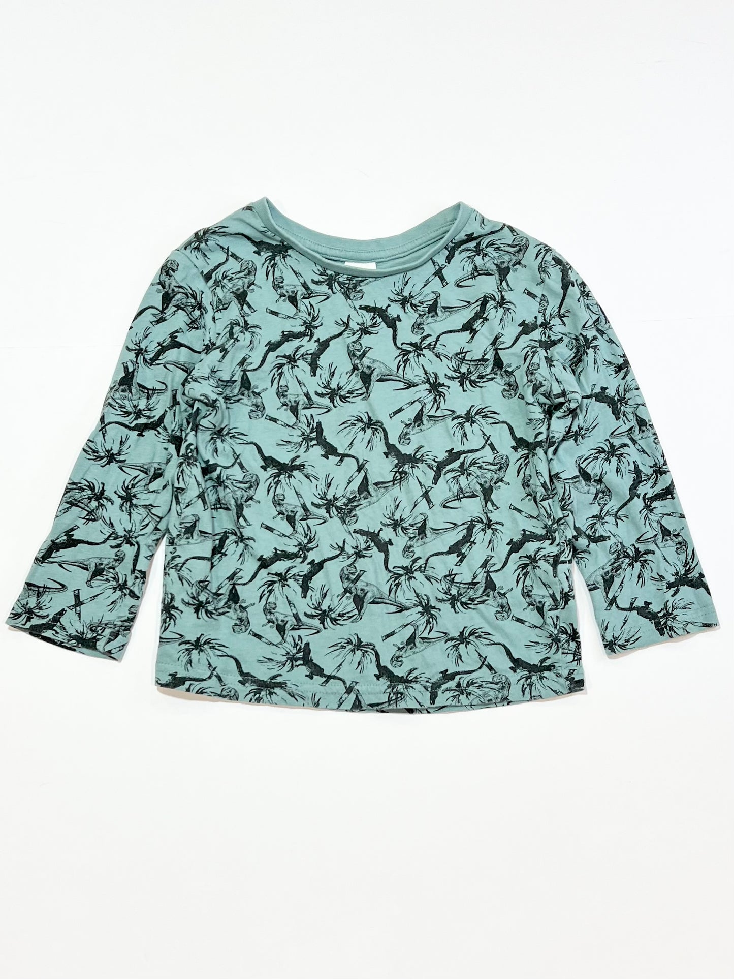 Green t-rex top - Size 4