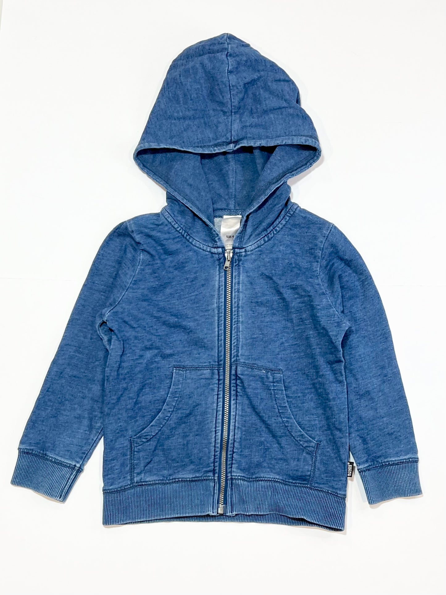 Blue zip hoodie - Size 4
