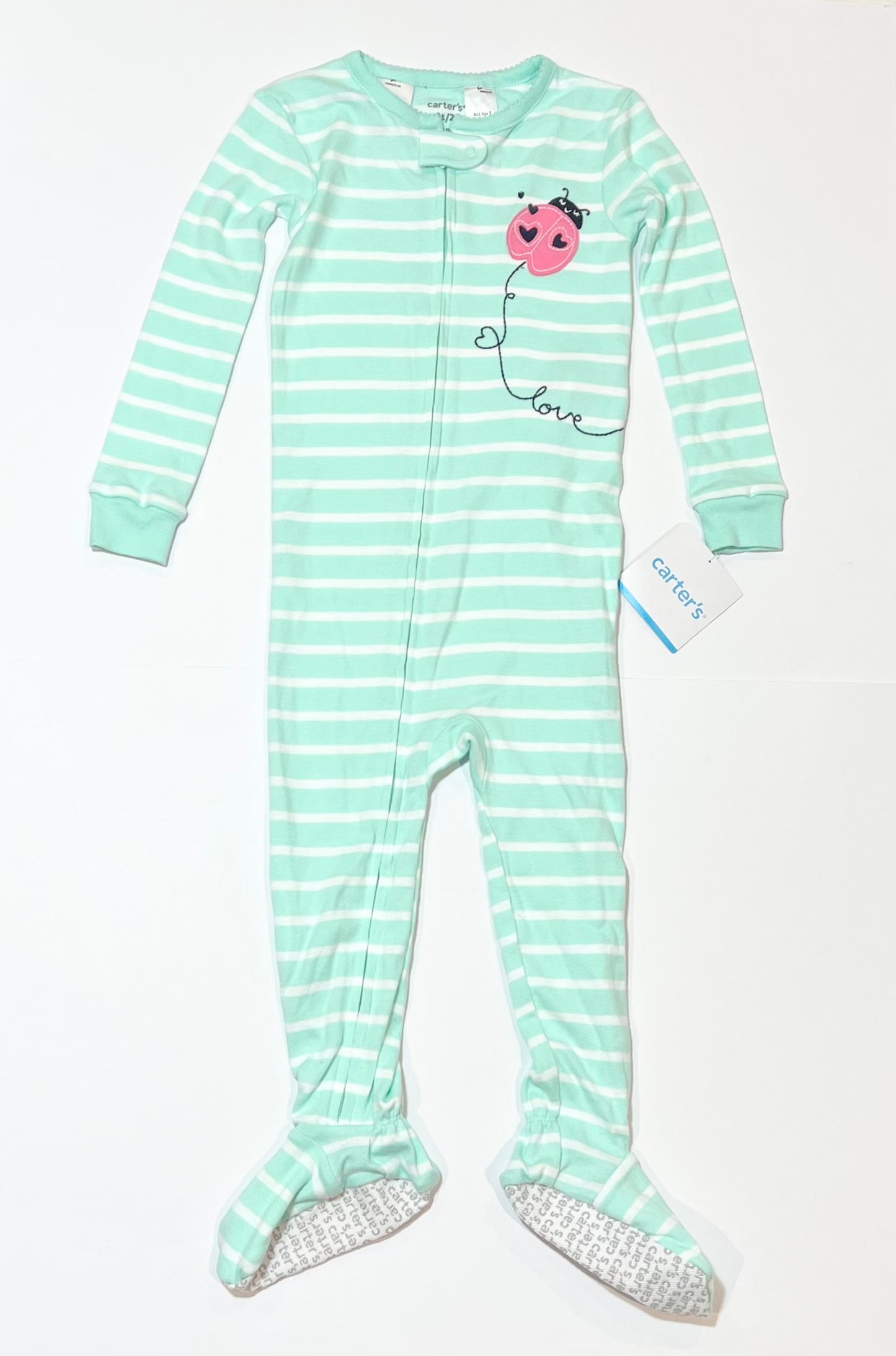 Green zip onesie brand new - Size 2