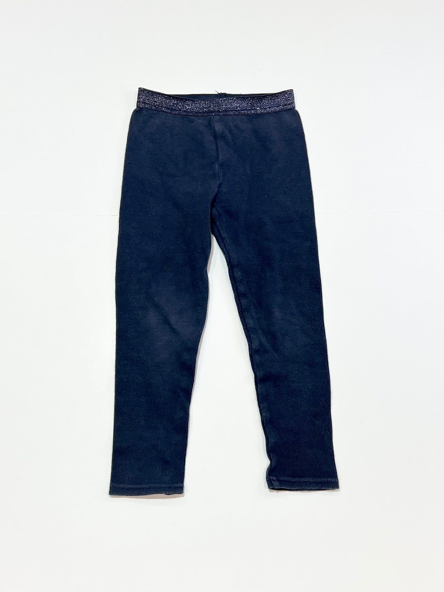 Navy ribbed leggings - Size 4