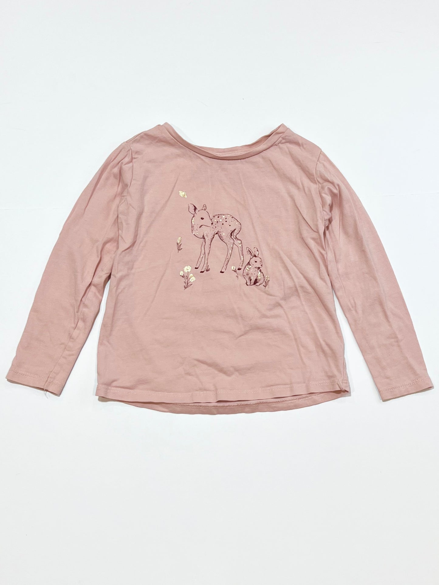 Pink deer top - Size 4