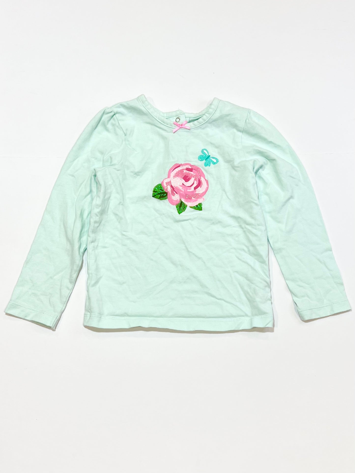 Rose glitter top - Size 4
