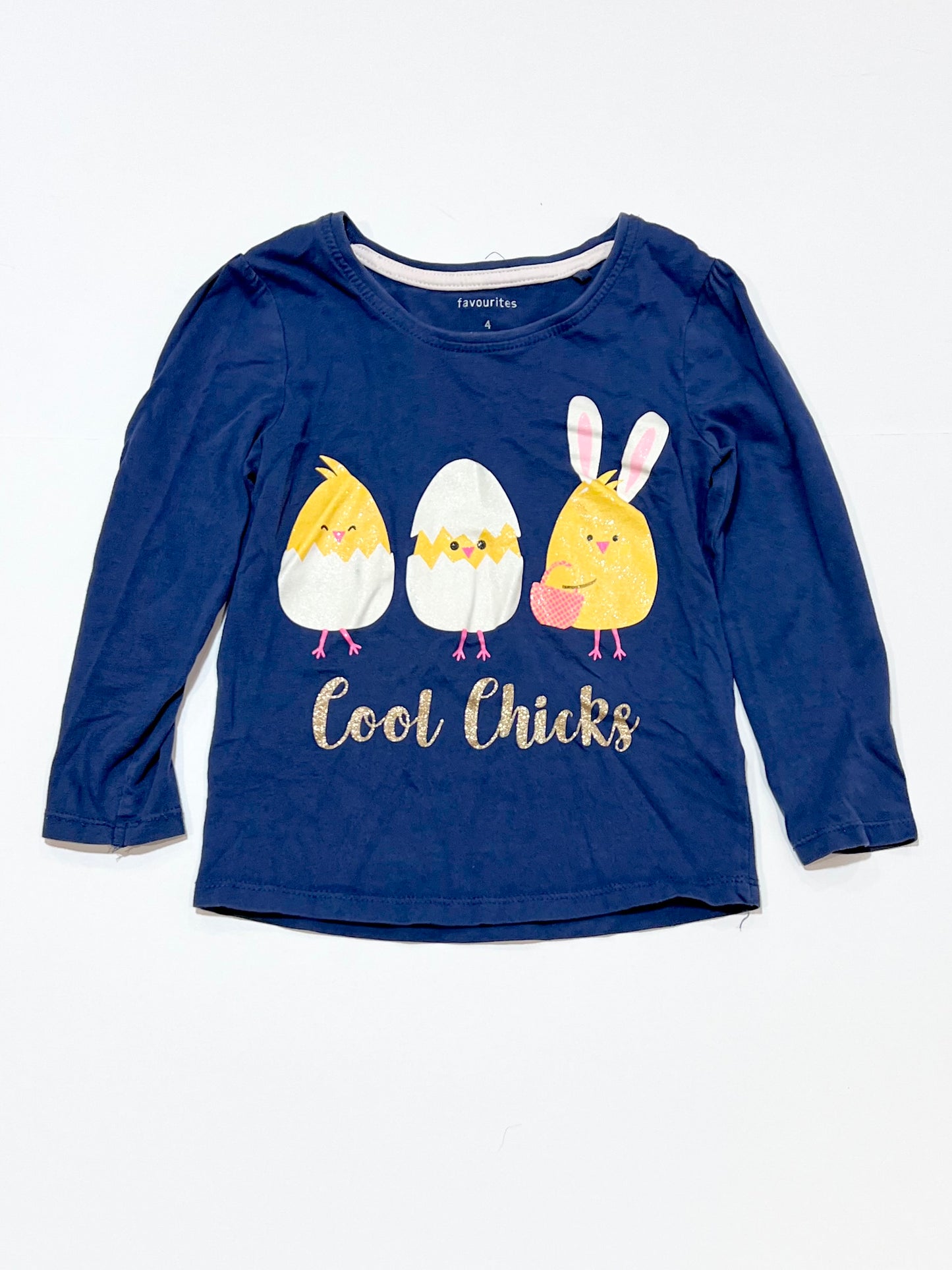 Cool chicks glitter top - Size 4
