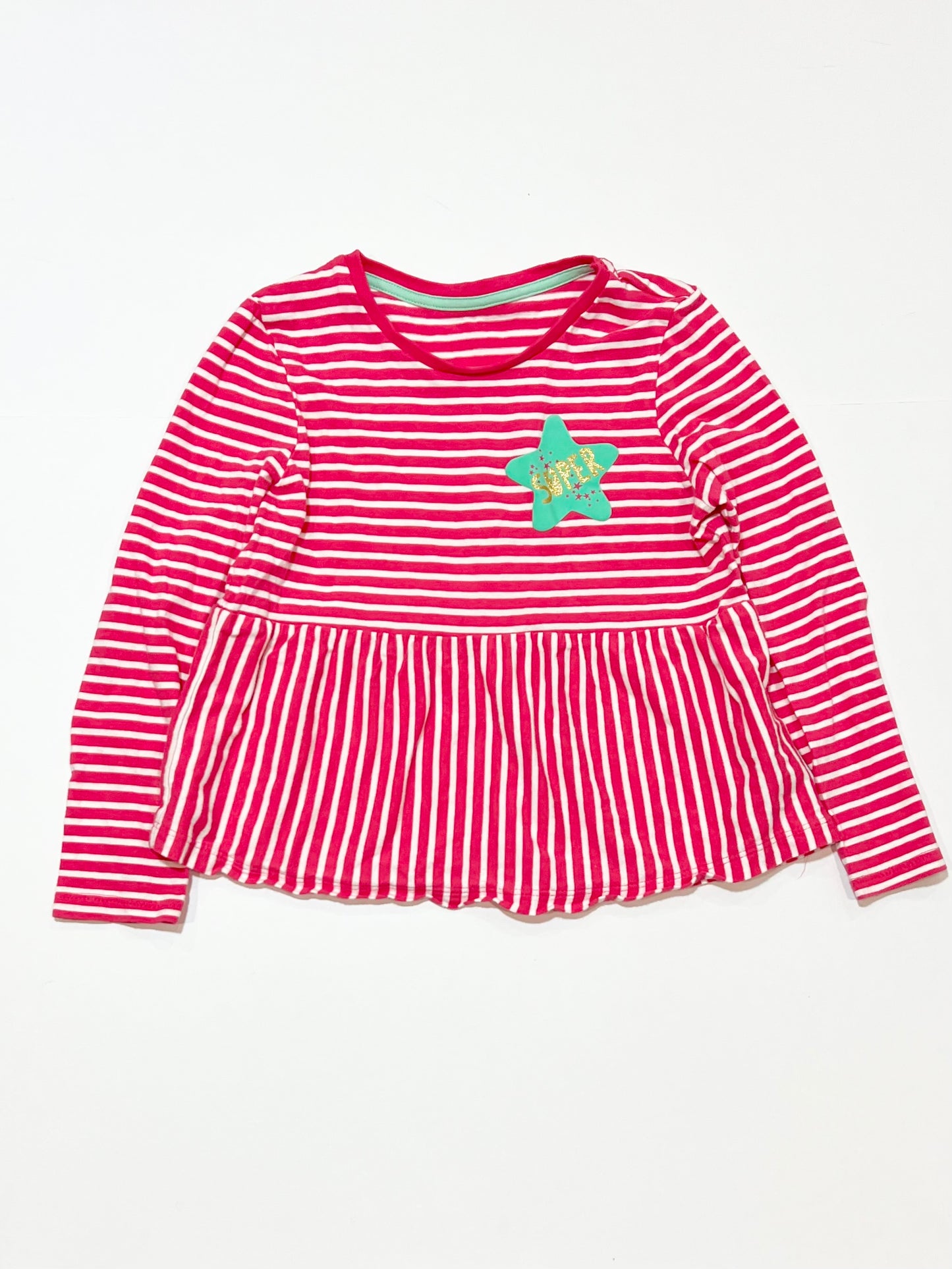 Striped super star top - Size 4-5