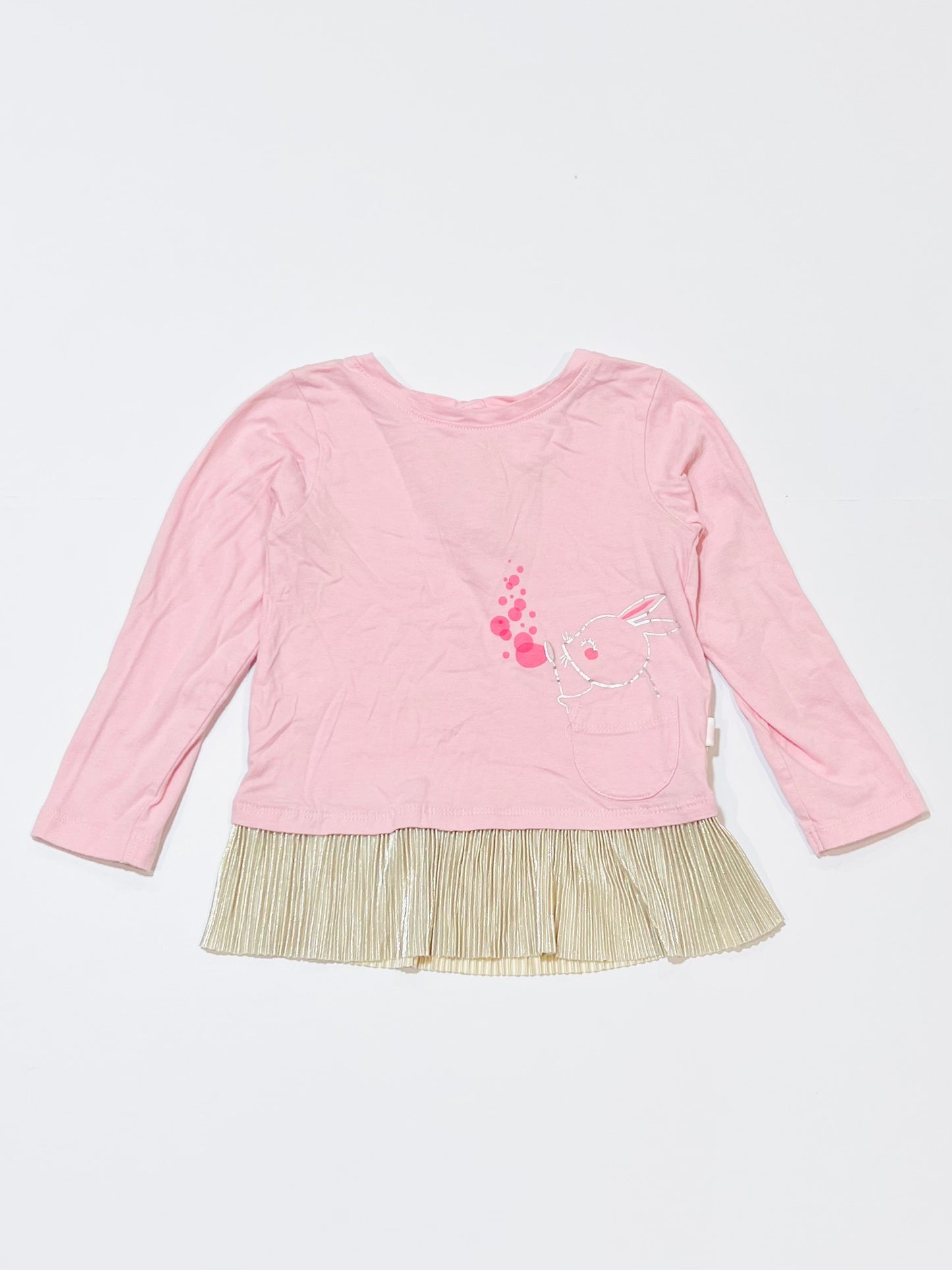 Pink bunny top - Size 2