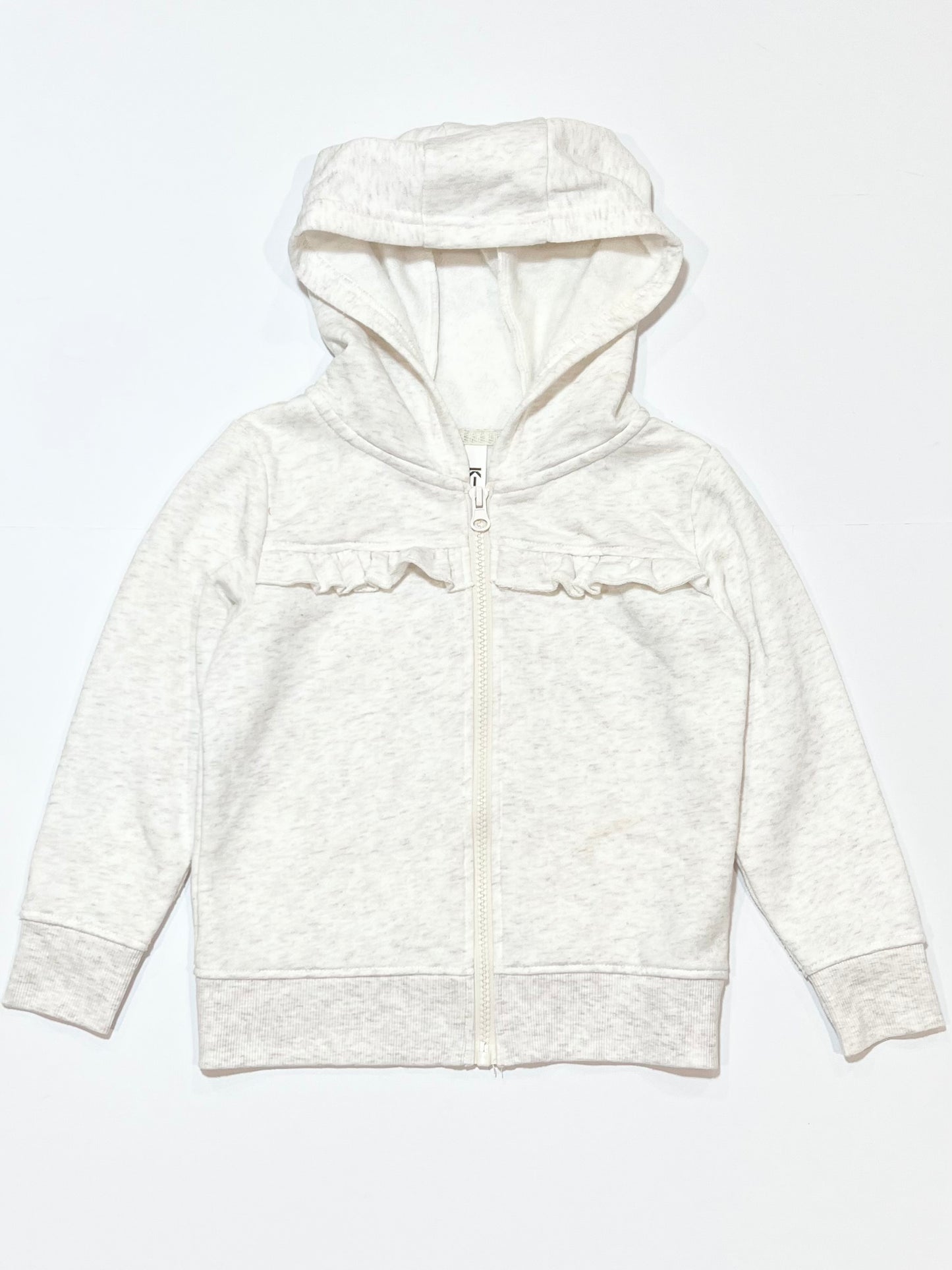 White zip hoodie - Size 4