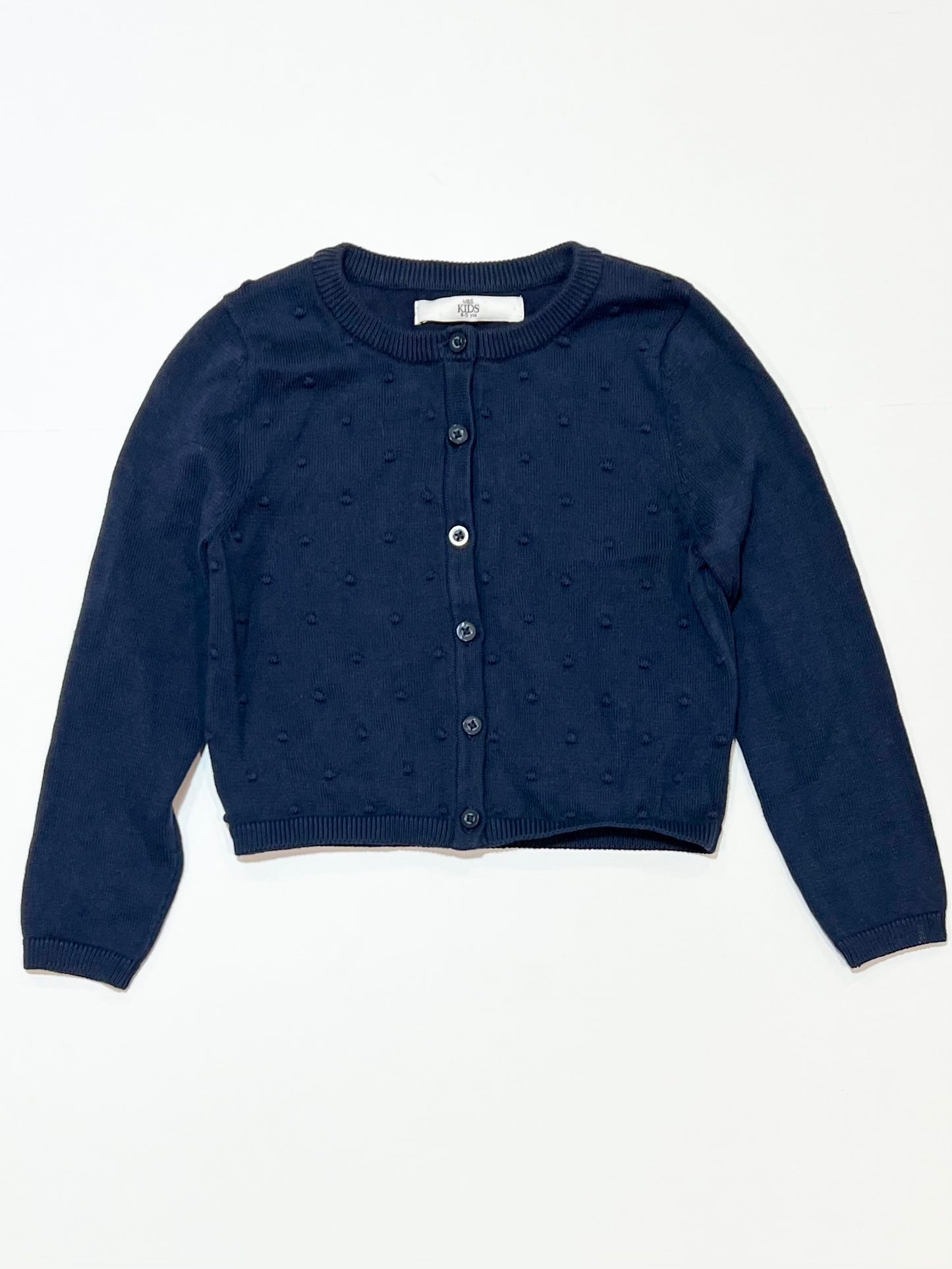 Navy cropped cardigan - Size 4-5