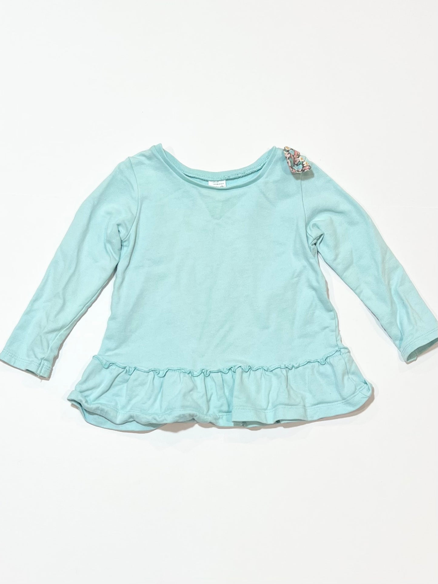 Green peplum sweater - Size 2