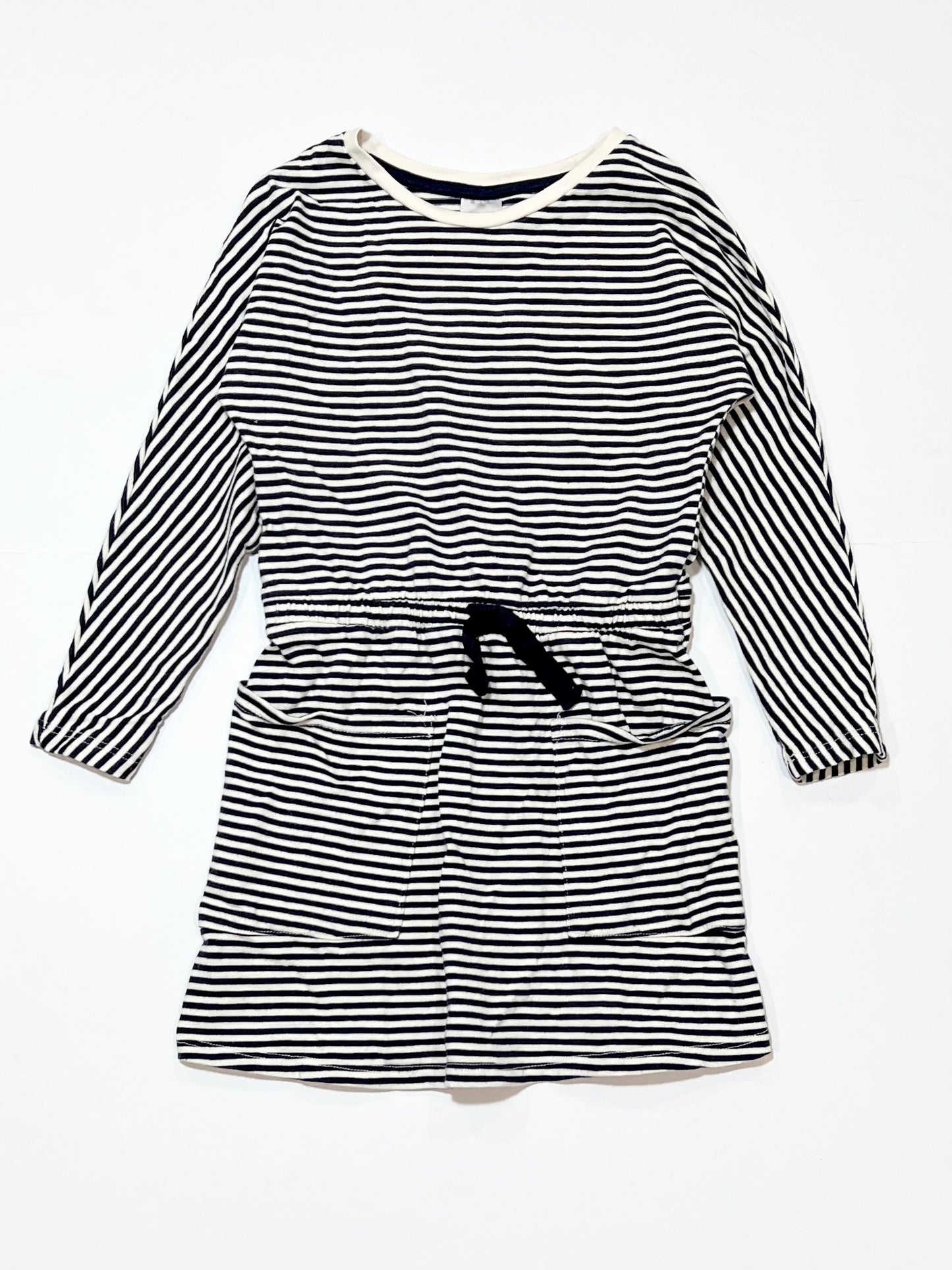 Striped jersey dress - Size 4
