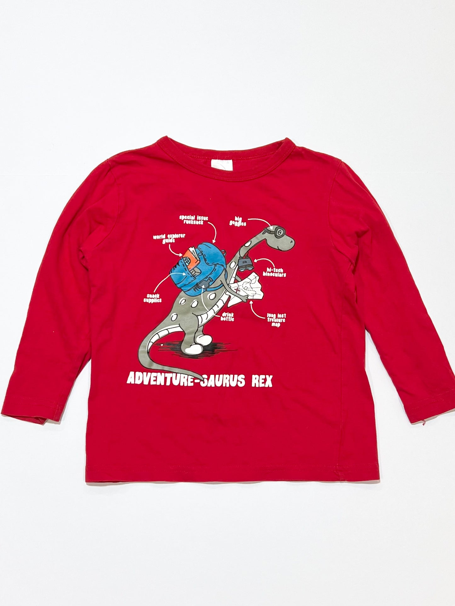Red dinosaur top - Size 4